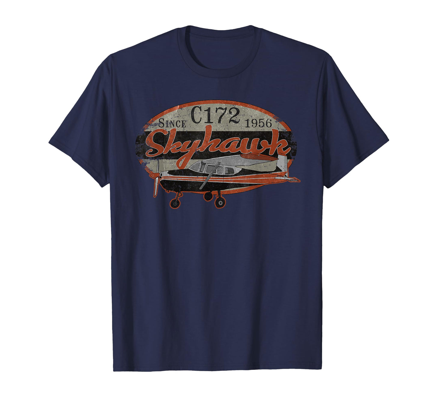 C-172 Skyhawk Vintage Retro C172 Airplane Flying Pilot T-Shirt