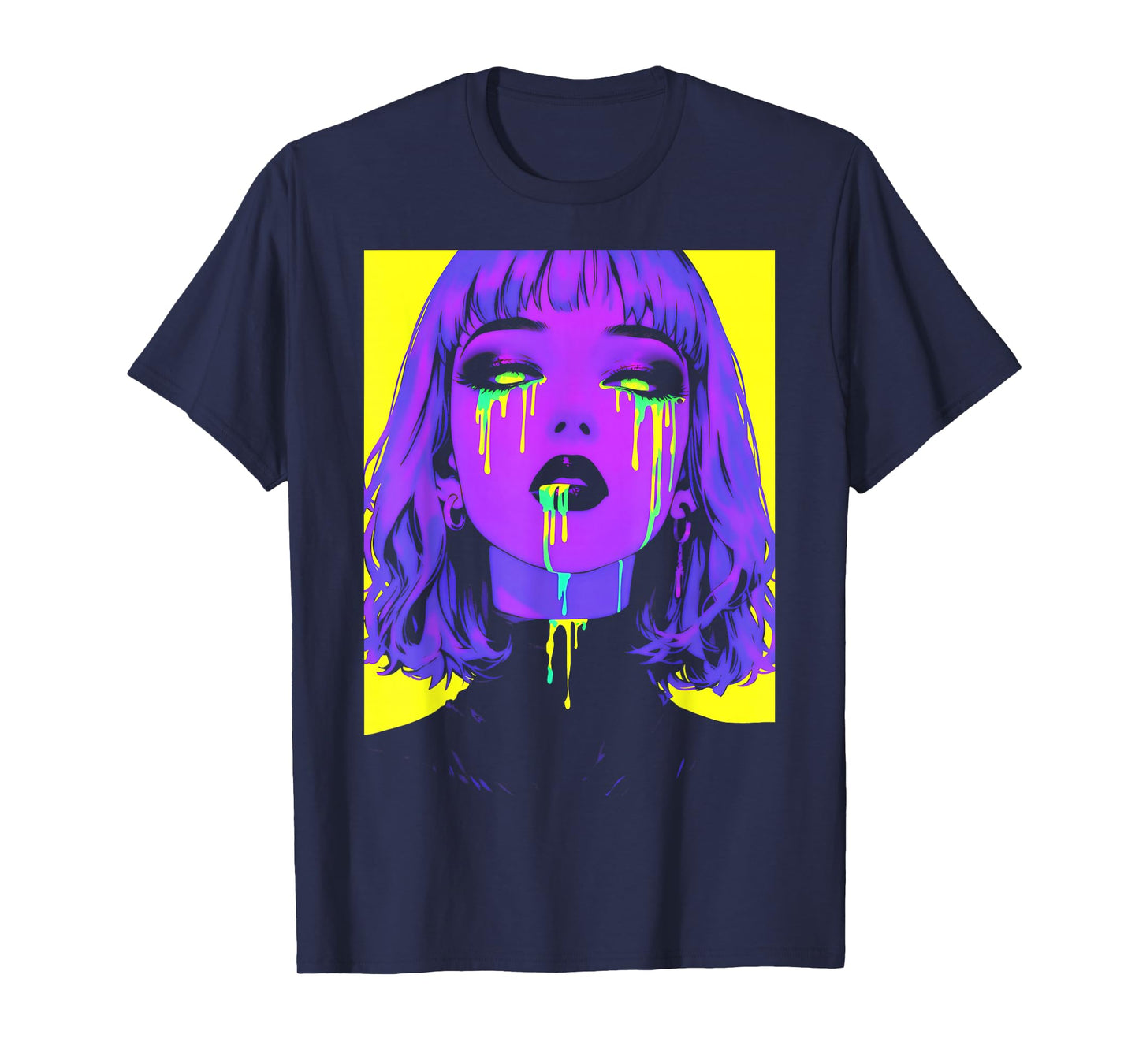 Cybergoth Cybercore Grunge Punk Goth Girl Alt Anime Manga T-Shirt
