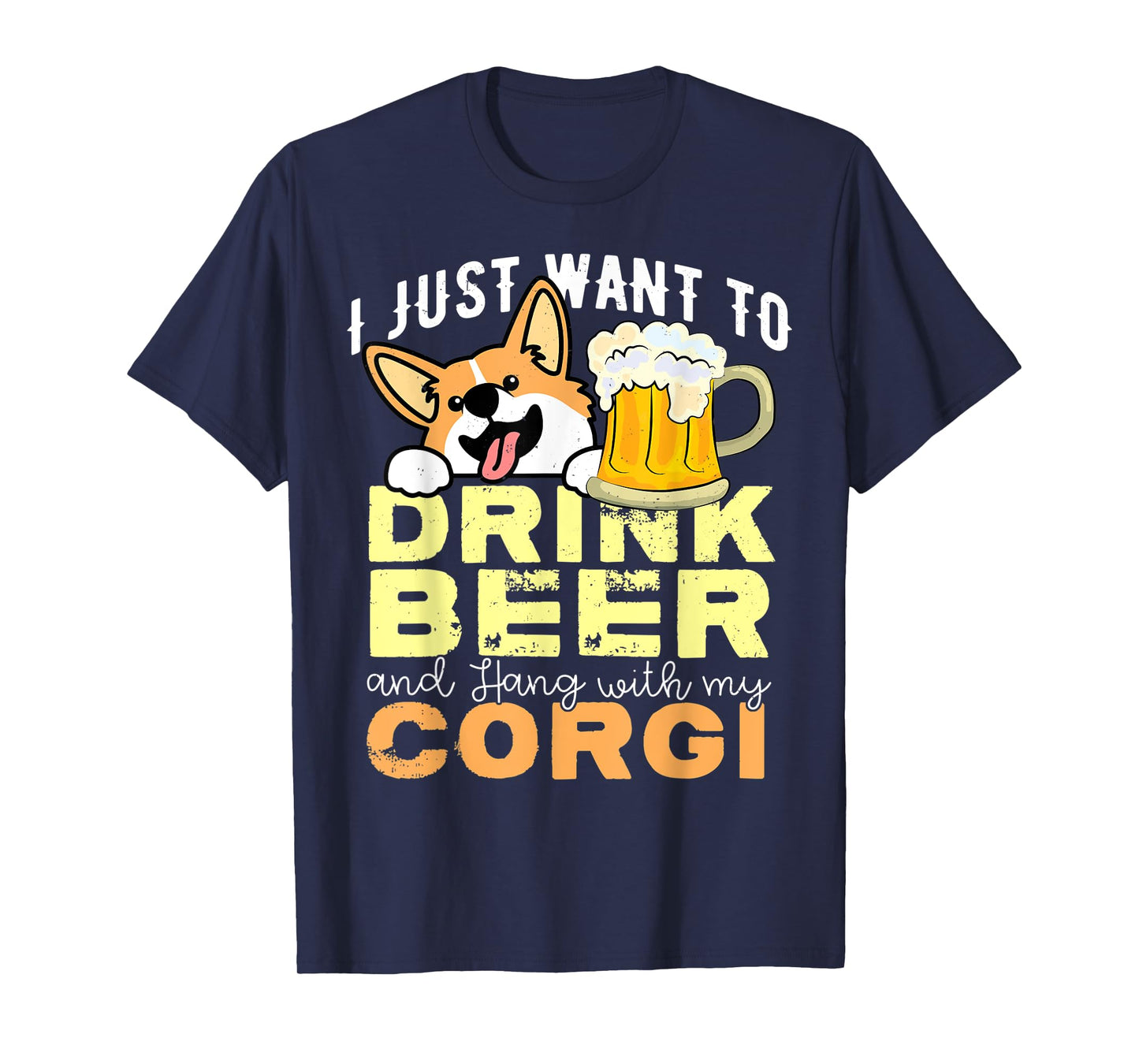 Corgi Dad Shirt Funny Father's Day Dog Lover Gift Beer Men Women T-Shirt