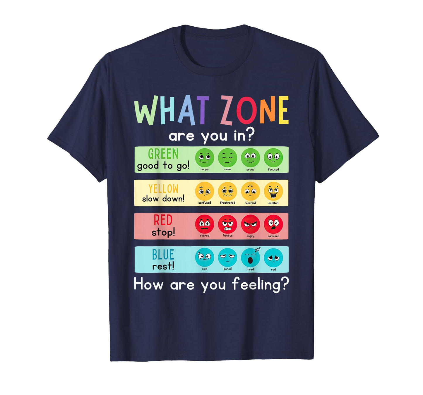 What Zone Are You In How Are You Feeling Funny Quote T-Shirt