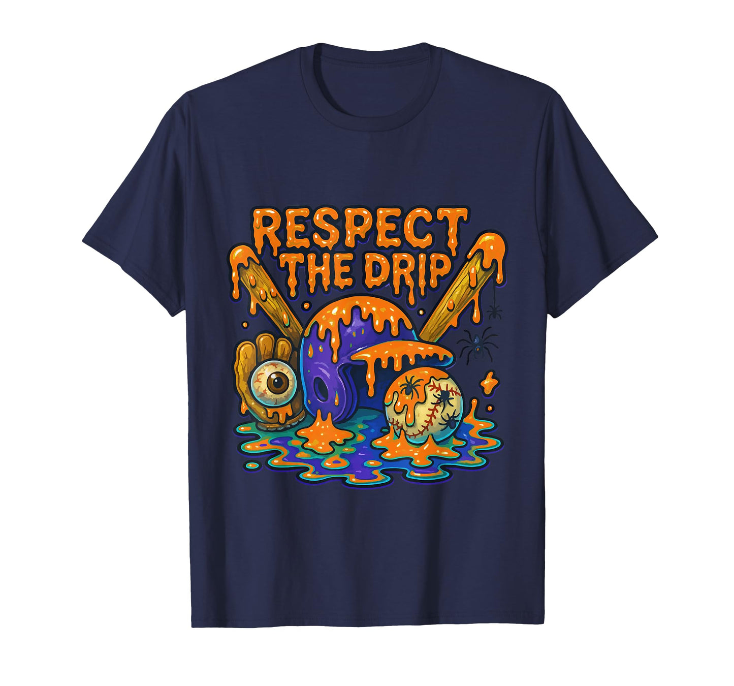 Cool Sport Baseball Home Plate Drip With Sprinkles Halloween T-Shirt
