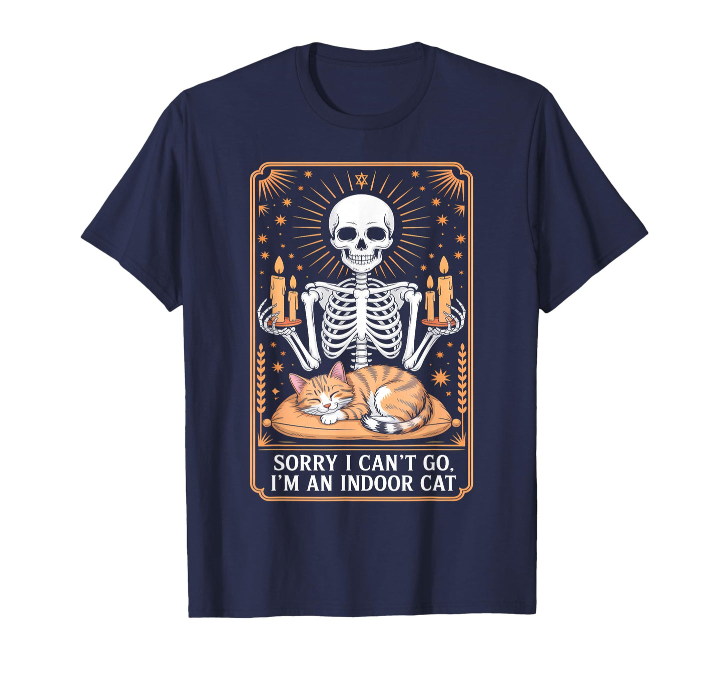 Cat Owners Introverts Sorry I Cant Go Im an Indoor Cat T-Shirt