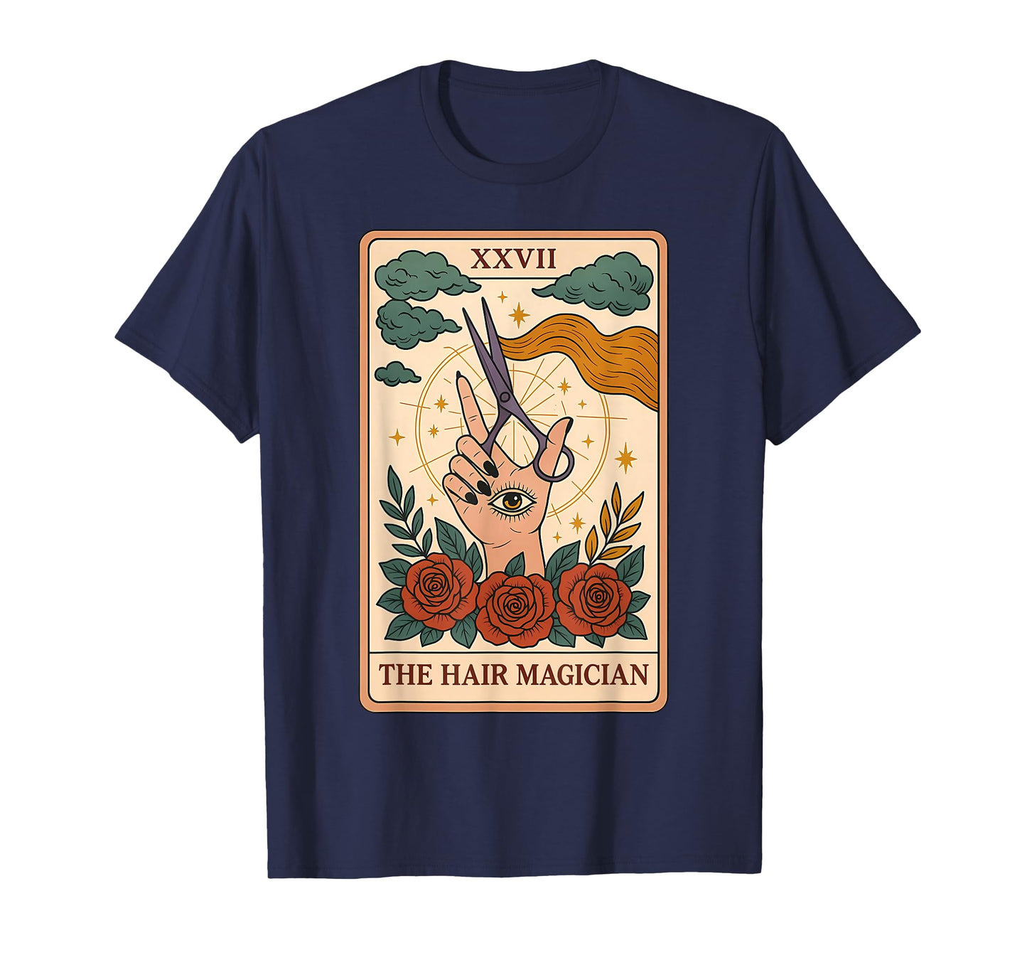 Hair Magician Tarot Card Hairstylist Mystic Hairdresser T-Shirt