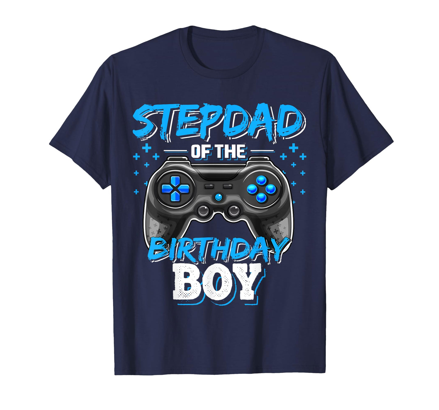 Stepdad of the Birthday Boy Matching Family Video Game Party T-Shirt