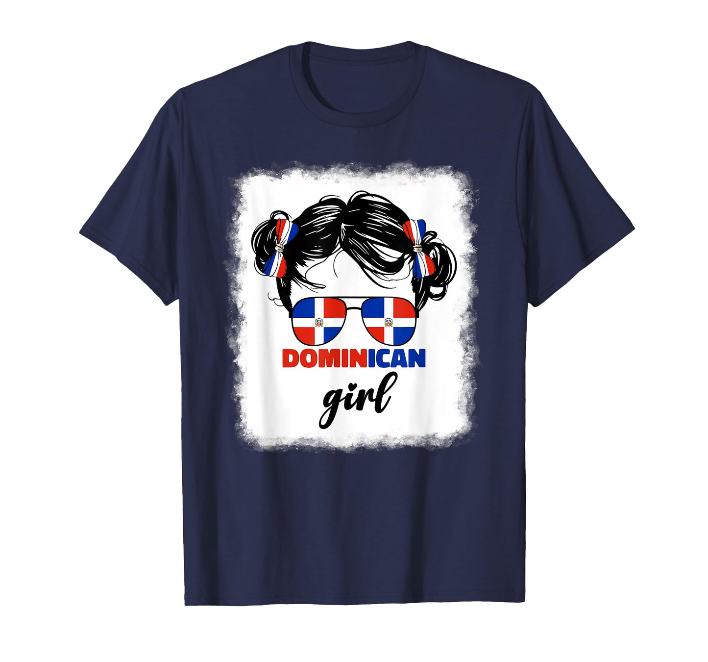 Cute Dominican Girl Baby Girls Kids Republic Dominicana Flag T-Shirt