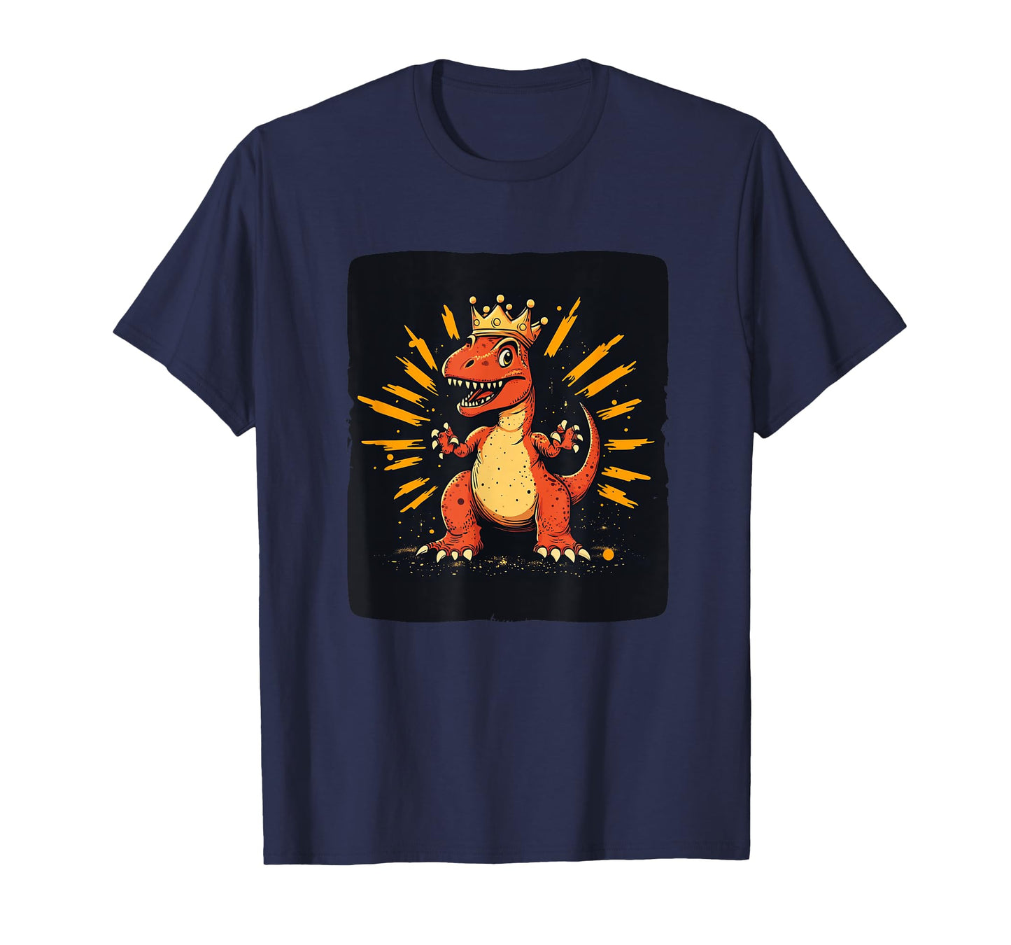 Cool Red Dinosaur with Crown Costume for Kingdom Lovers T-Shirt