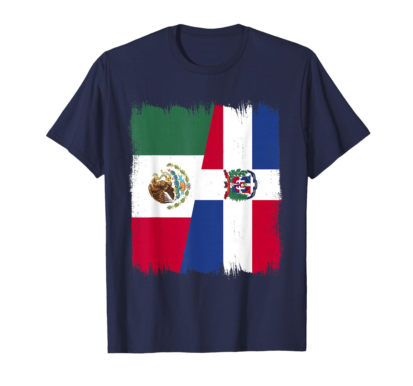 Mexico Dominican Republic Half Flag Mexican Dominican T-Shirt