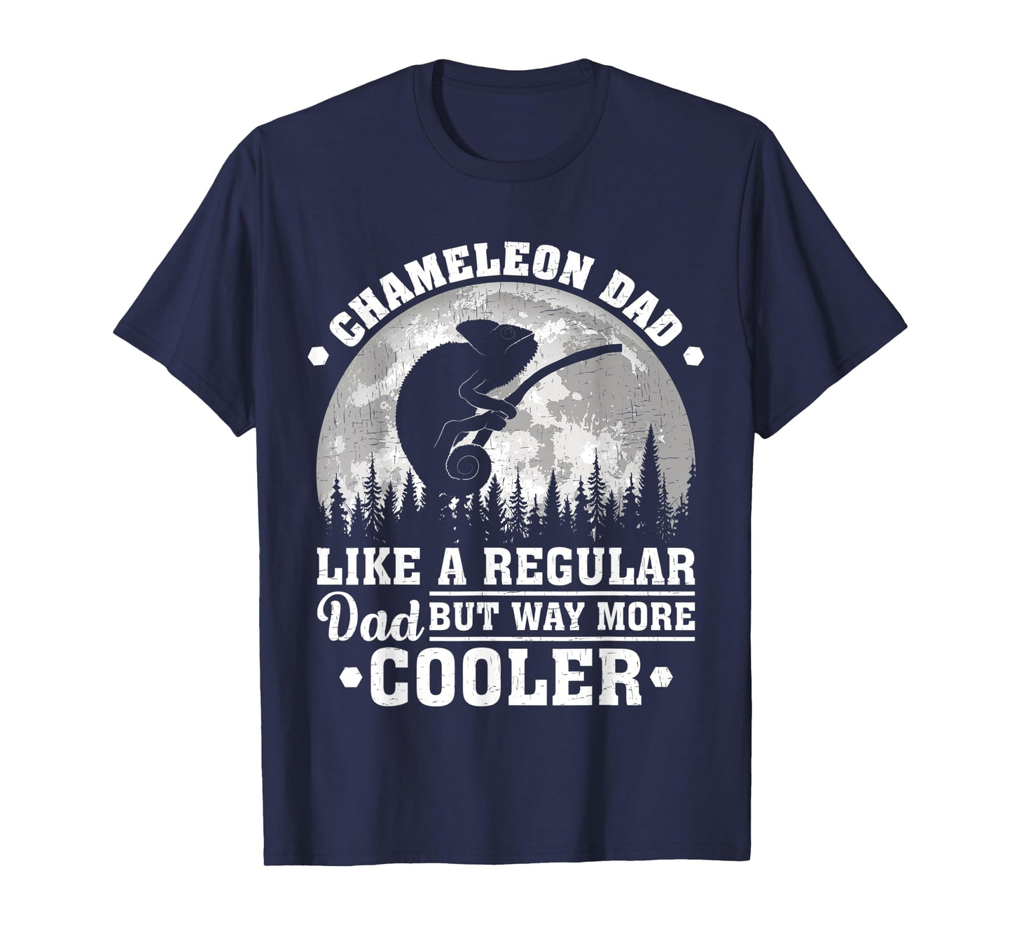 Mens Chameleon Dad Like A Regular Dad Funny Chameleon Fathers Day T-Shirt