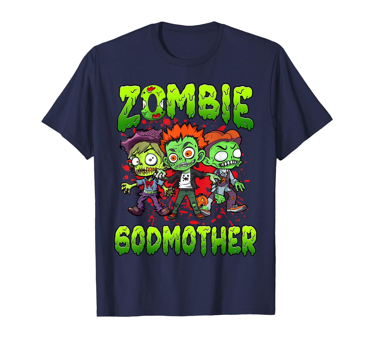 Zombie Godmother Halloween Costume Family Matching T-Shirt