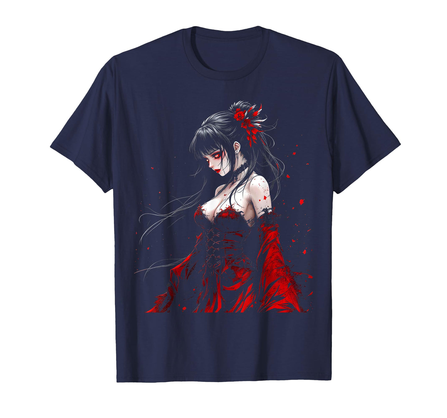 Horror Anime Manga Tee I Gothic Outfit I Japanese Chibi Girl T-Shirt