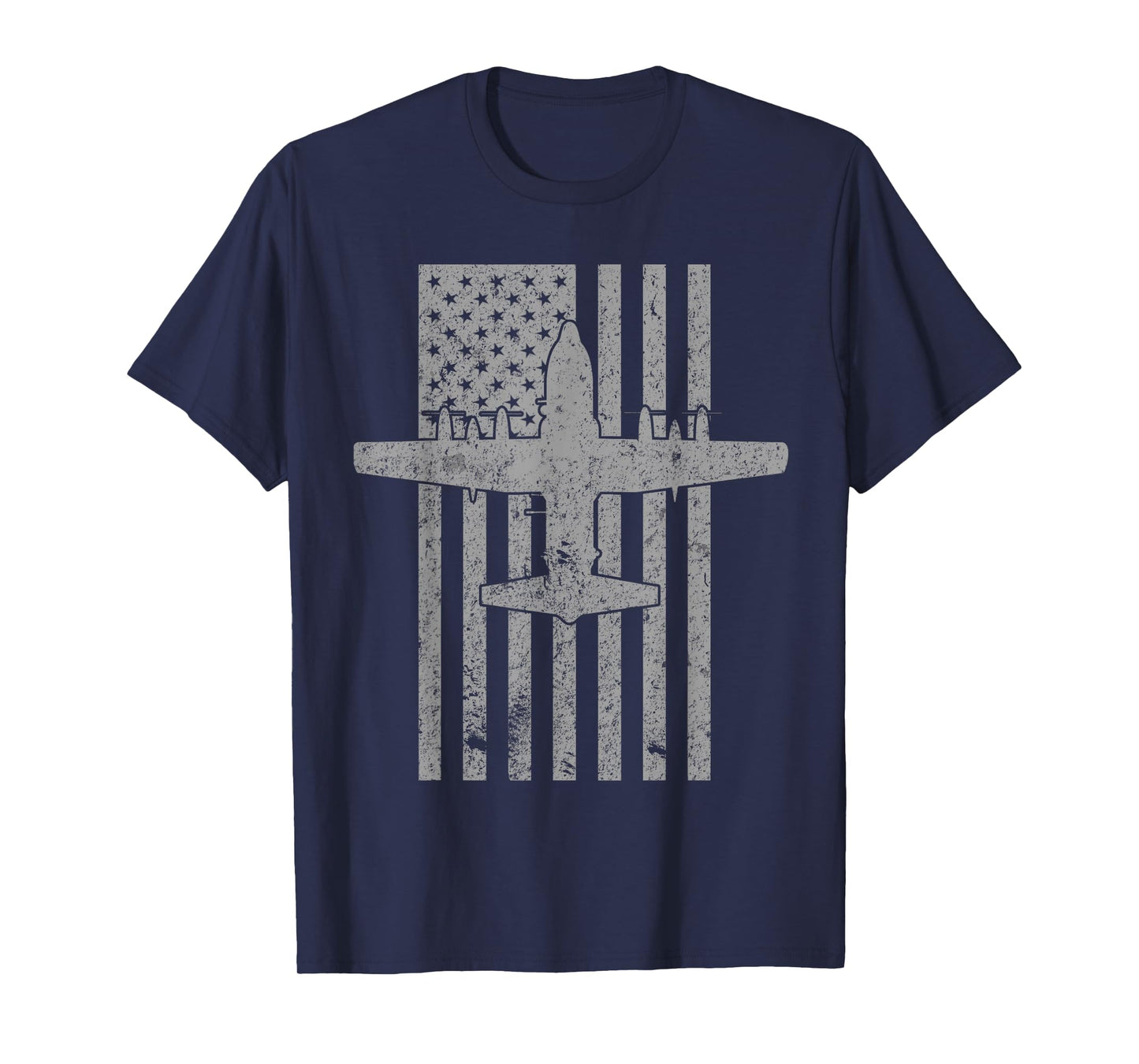 AC-130 Spectre Spooky Gunship Airplane Vintage Flag T-Shirt T-Shirt