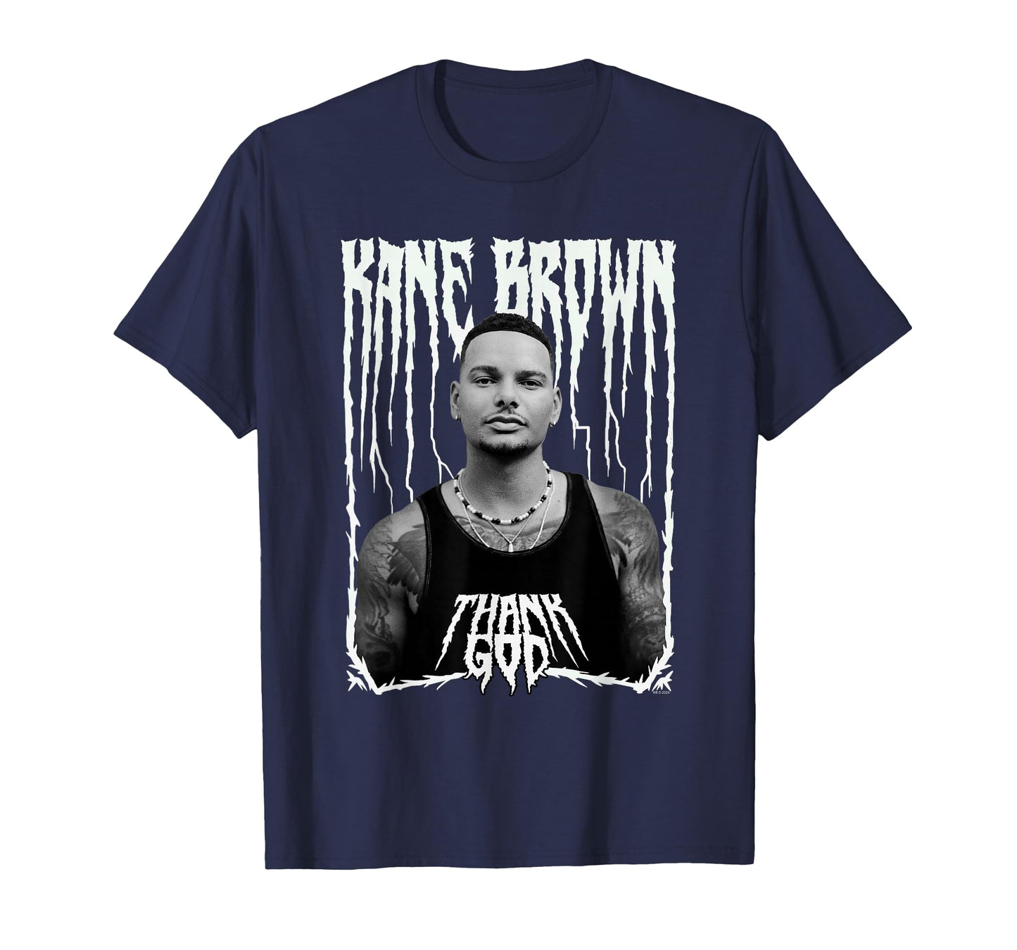 Kane Brown Thank God Metal Logo Country Music T-Shirt