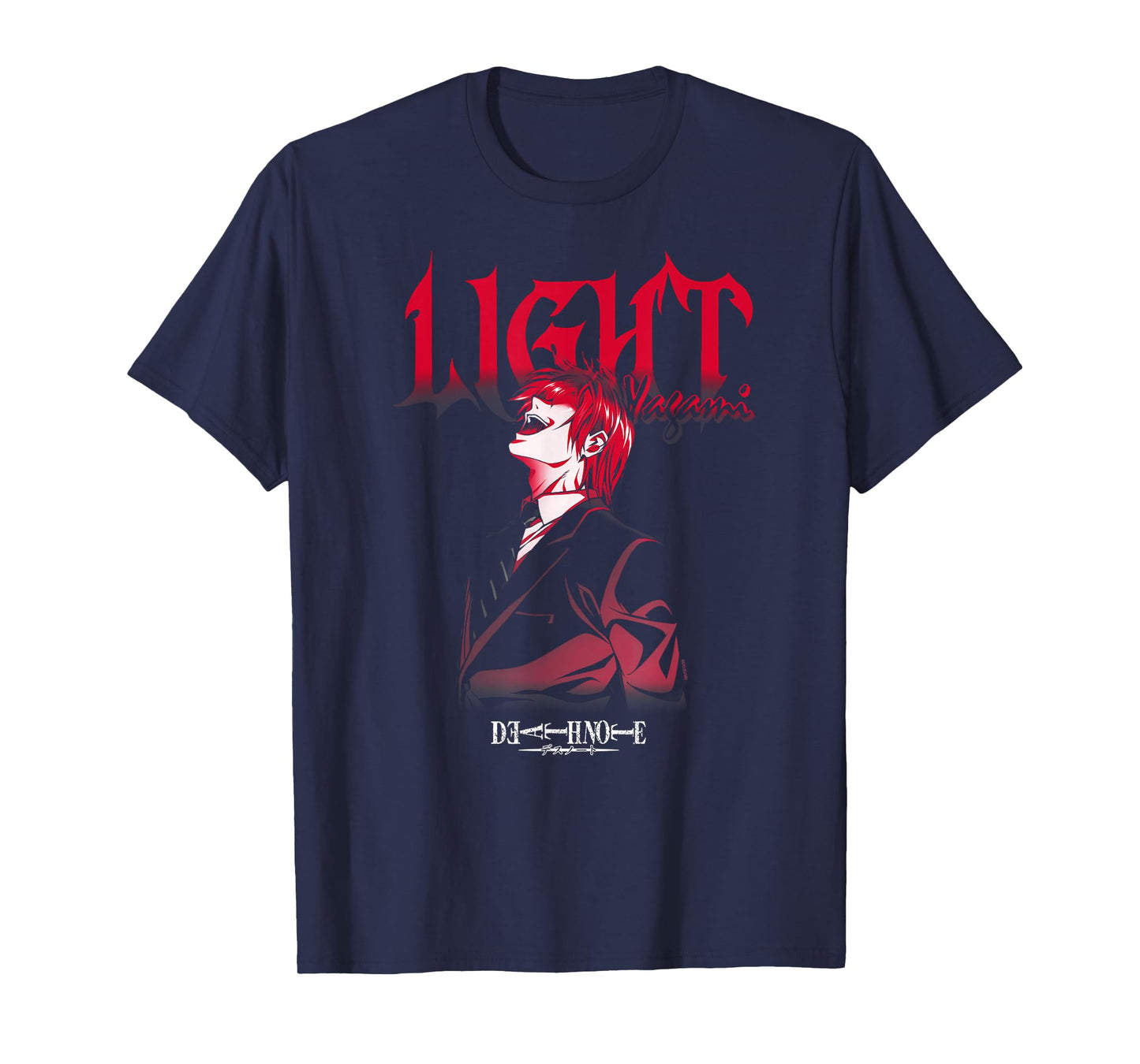 Death Note Light Yagami Laughing Anime T-Shirt
