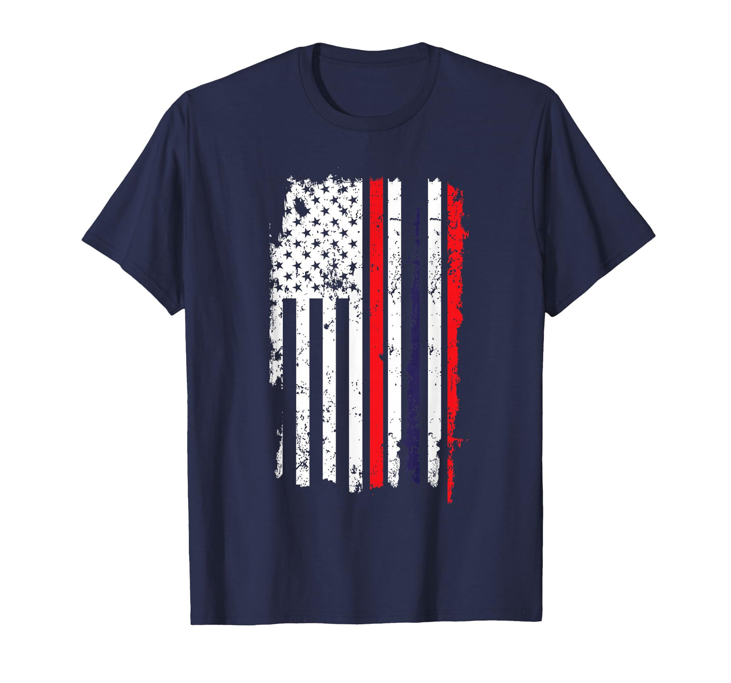 USA US Flag 4th Of July Thin Red Line Thai Flag Thailand T-Shirt