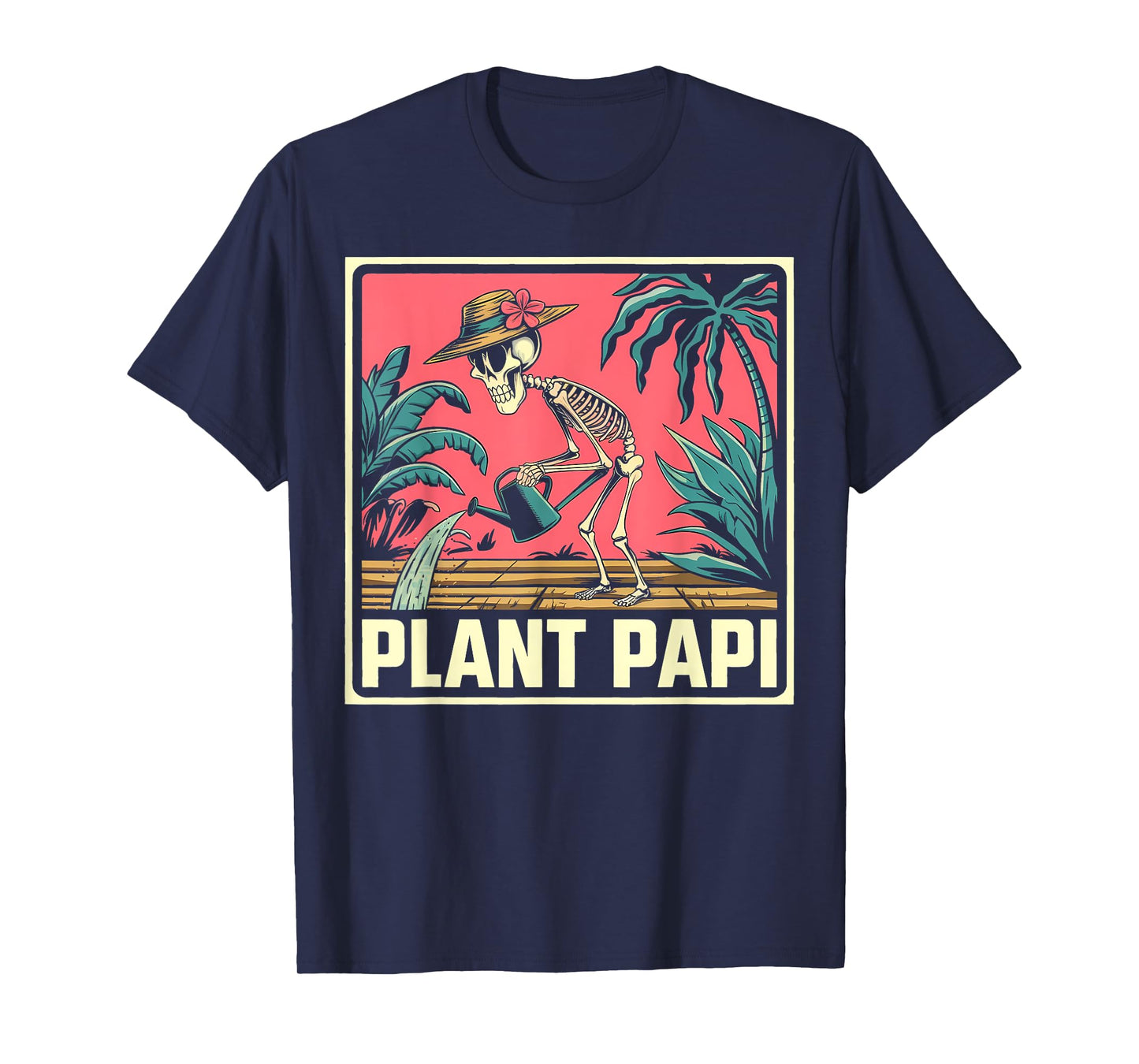 Halloween Plant Papi Daddy Gardener Funny Men Women T-Shirt