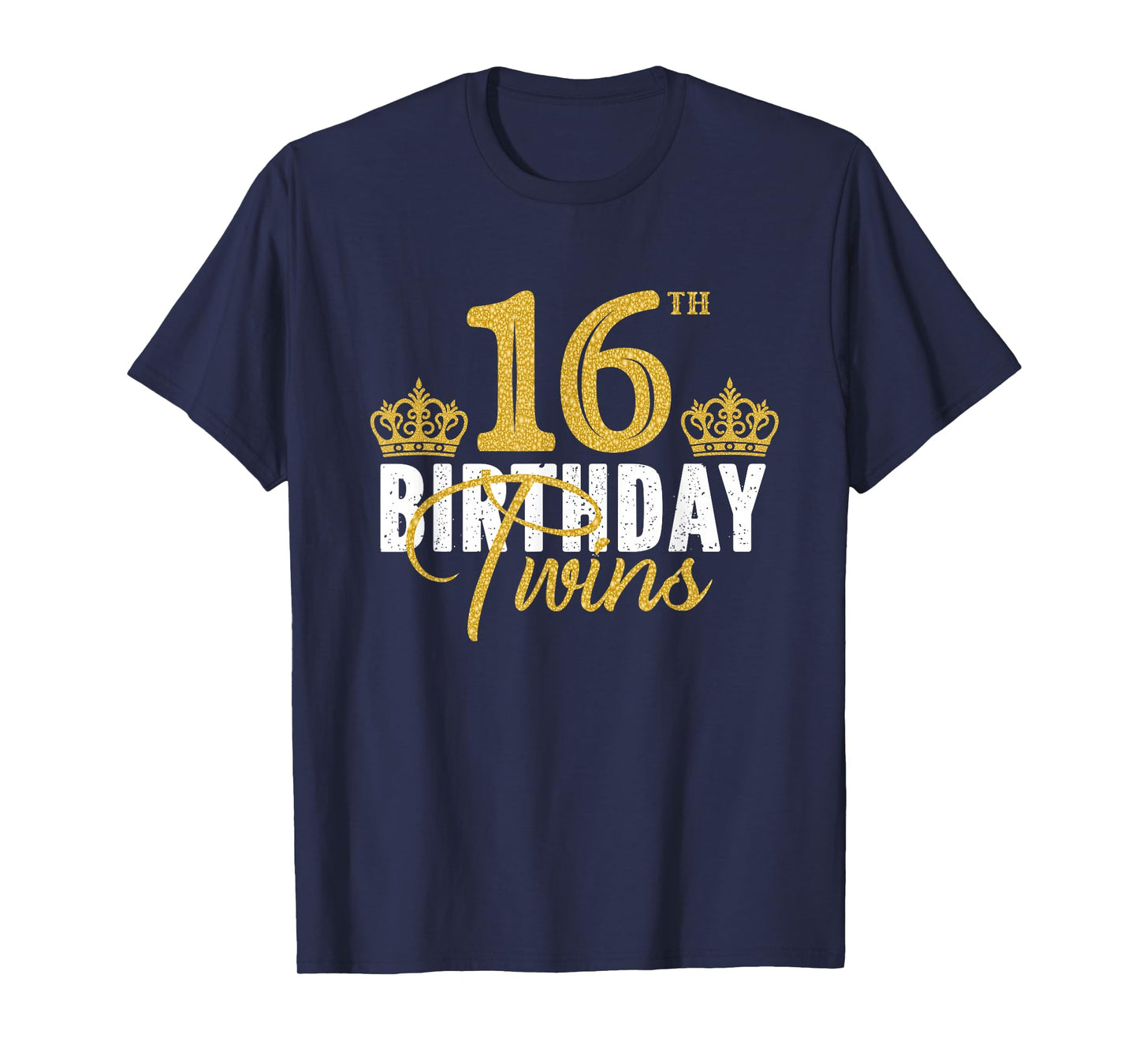 16th Birthday Twins 16 Years Old Party Idea For Boy And Girl T-Shirt