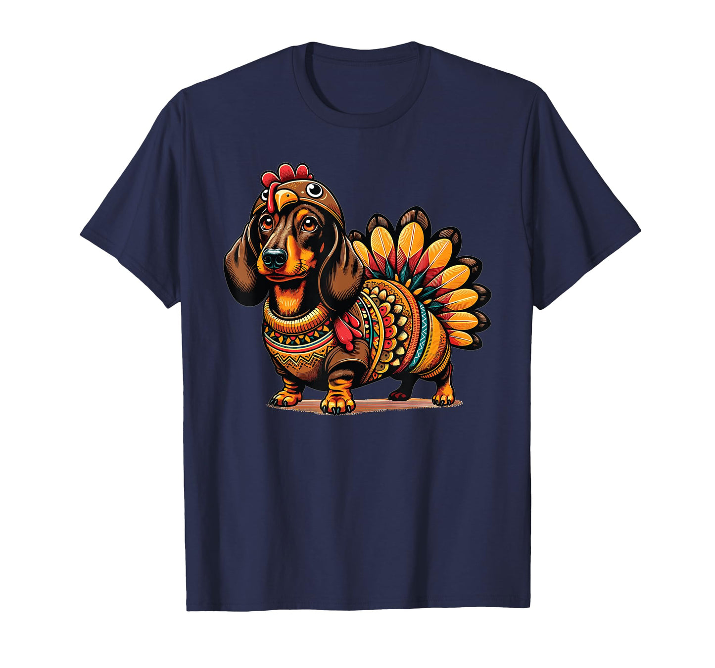 Doxie Dachshund Dog Turkey Costume Women Men Kids Toddler T-Shirt