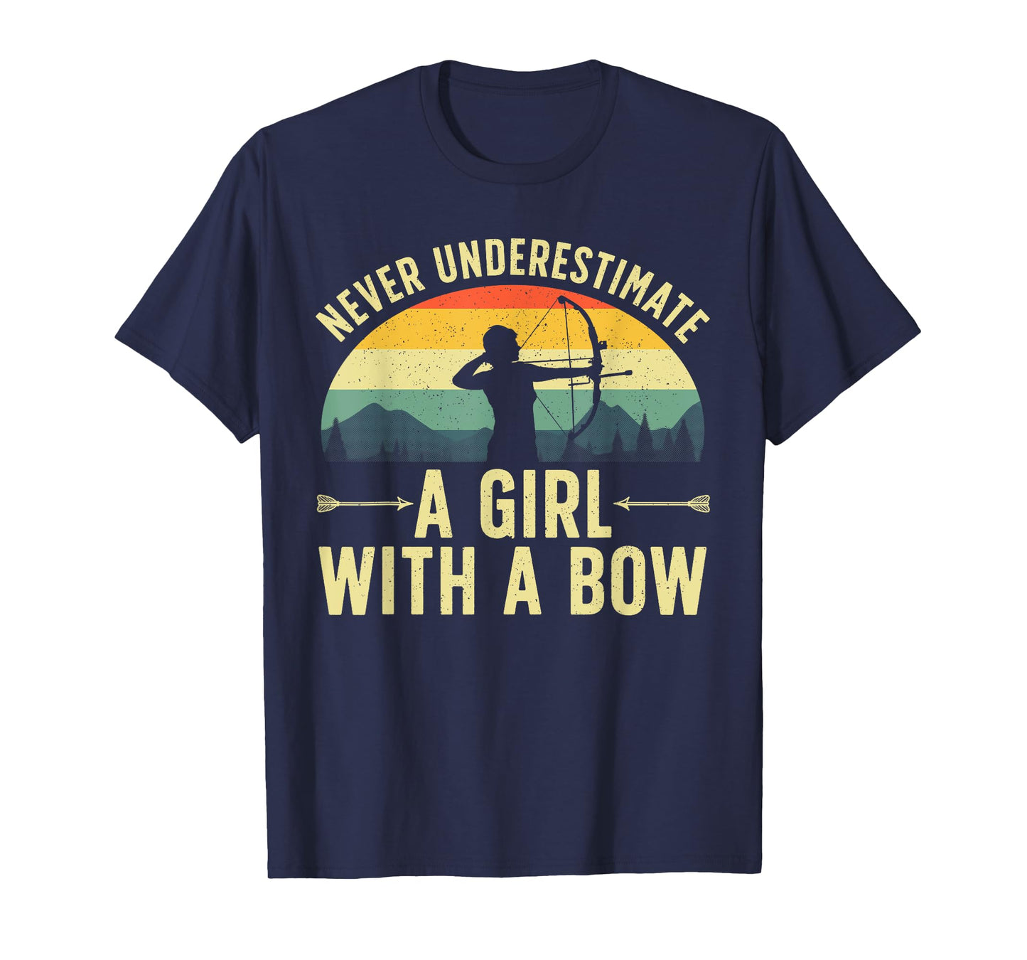 Cool Archery For Women Girls Female Archer Bow Hunter Arrow T-Shirt
