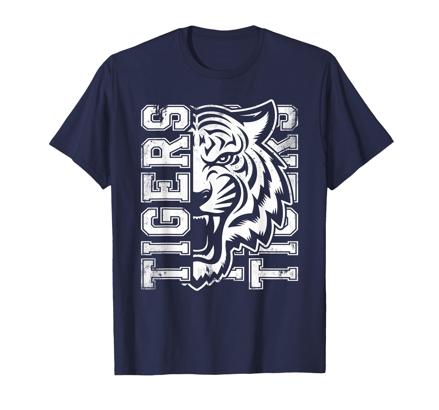 Vintage Tigers School Sports Fan Team Spirit Mascot T-Shirt