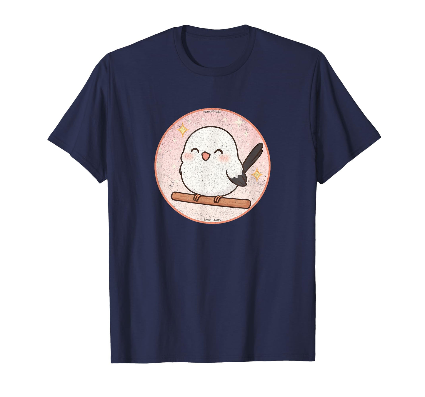 Super Cute Shima Enaga “Japanese Snow Fairy Bird” Design T-Shirt