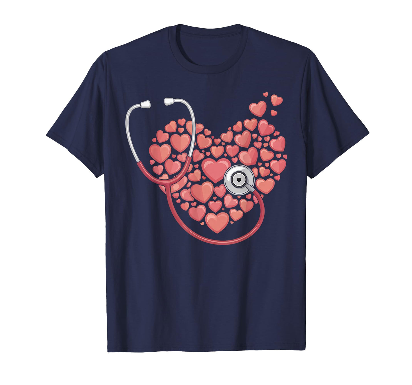 Stethoscope Heart Nurse Hospital Medical Gifts for Men Women T-Shirt