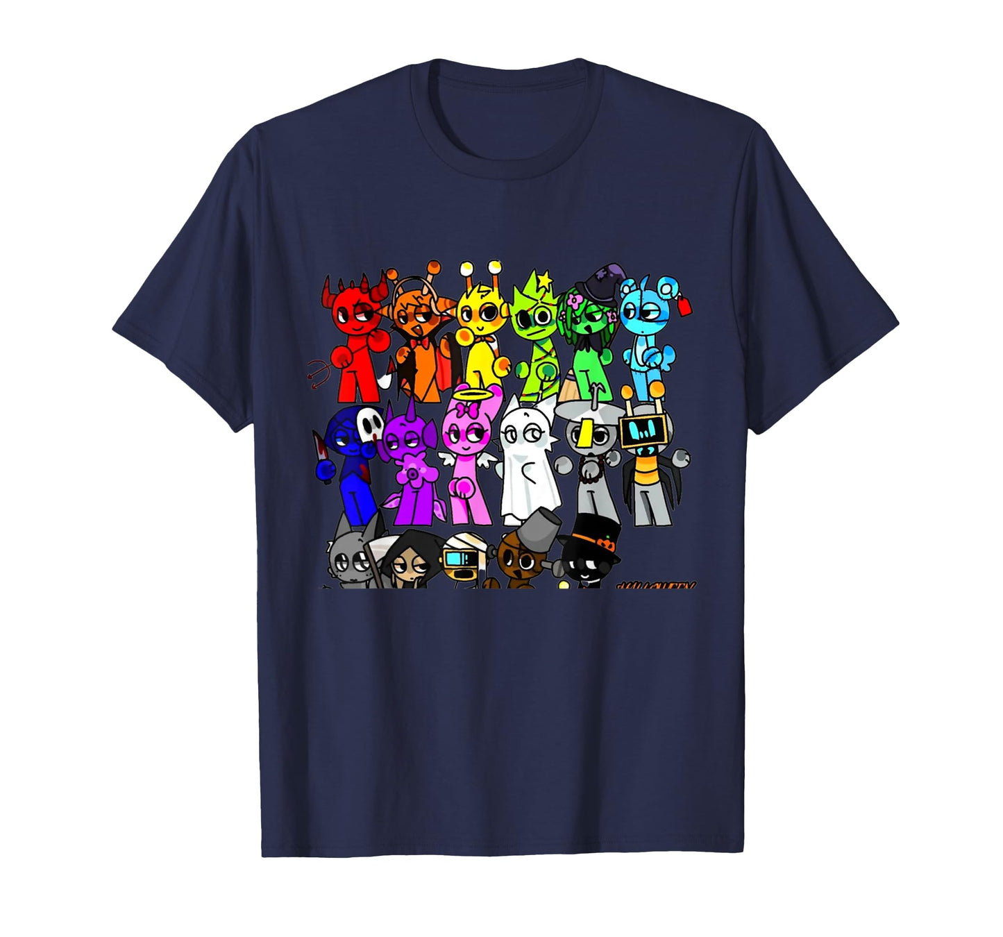 Sprunky Happy Halloween | Funbot Jevin Simon Pinki Owakcx T-Shirt
