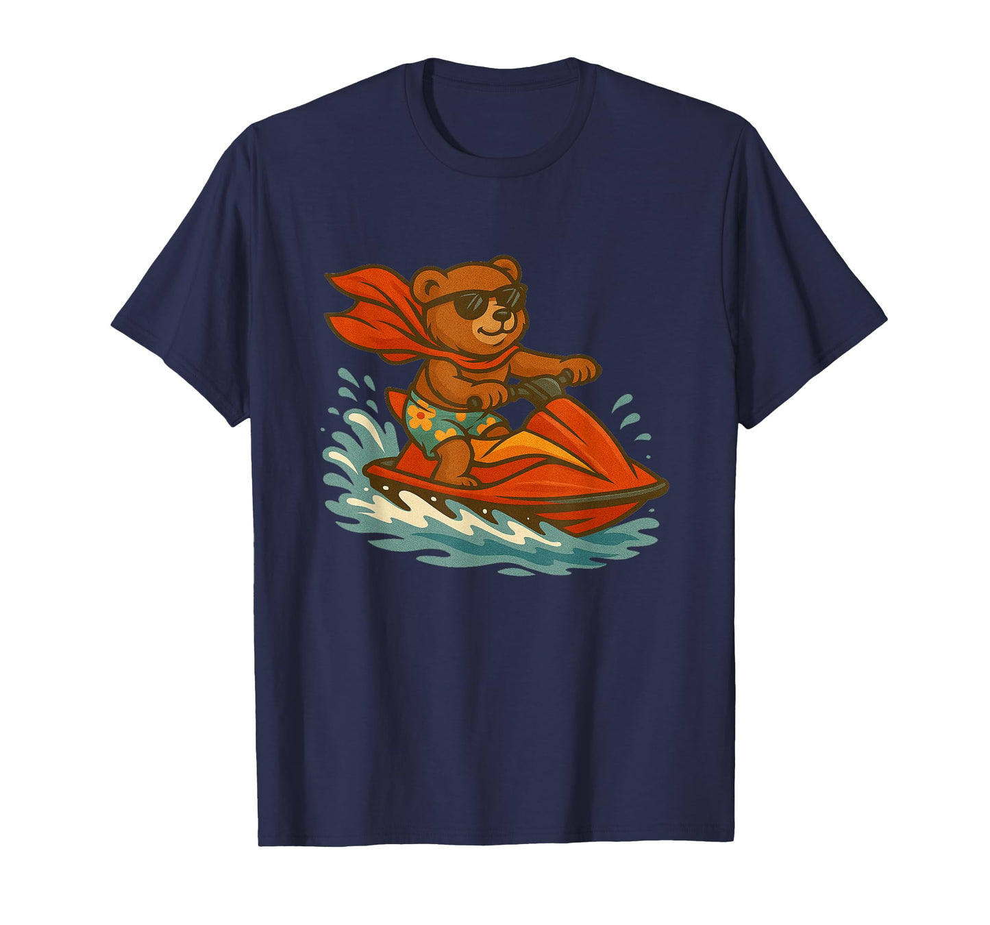 Funny Jet ski Teddy Bear Costume for Adults and Kids T-Shirt
