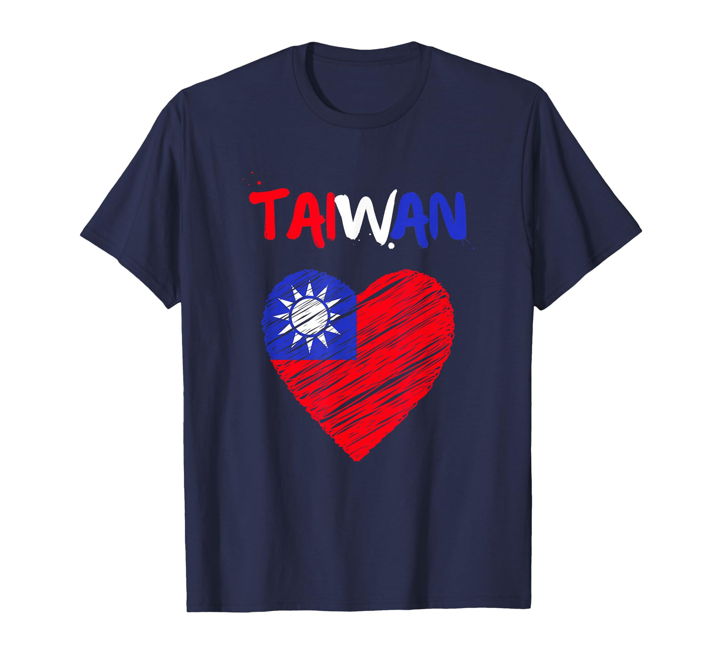 Taiwan Flag Holiday Taiwan Heart Taiwanese Flag T-Shirt