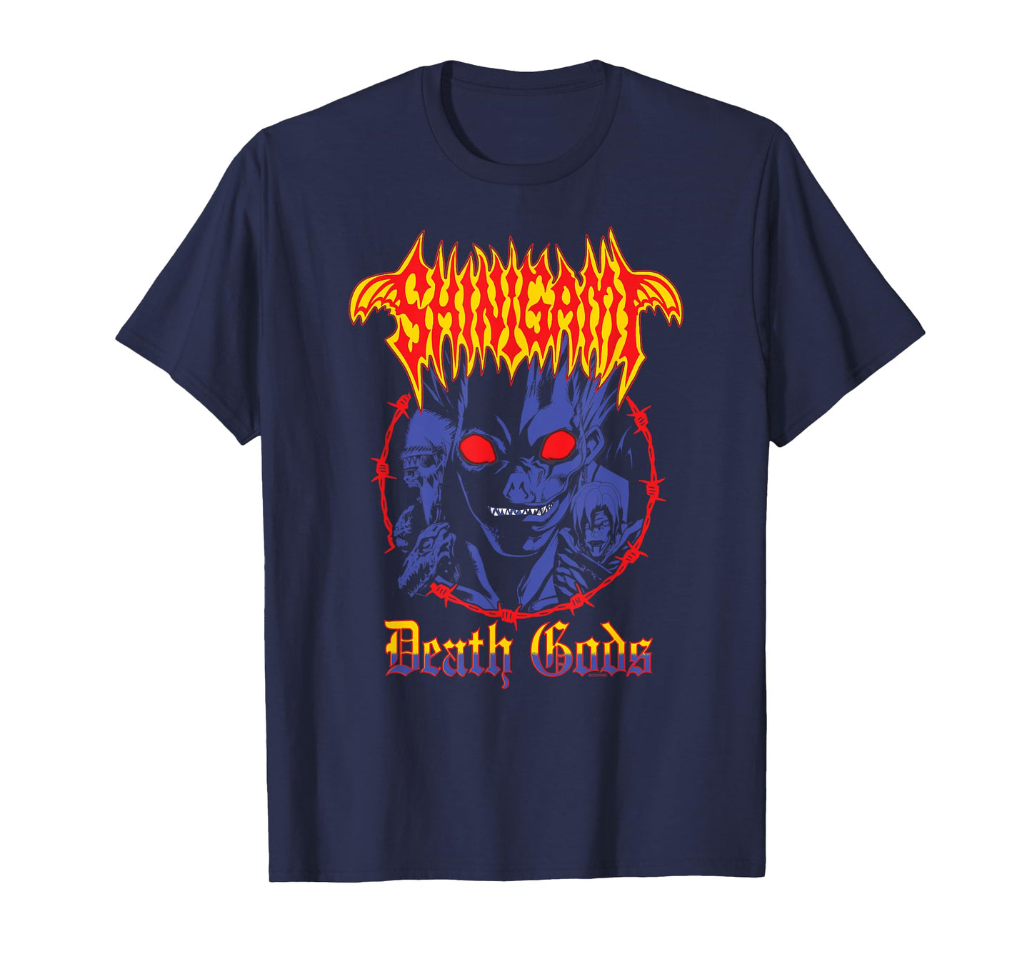 Death Note Vintage Metal Shinigami Death Gods Anime T-Shirt