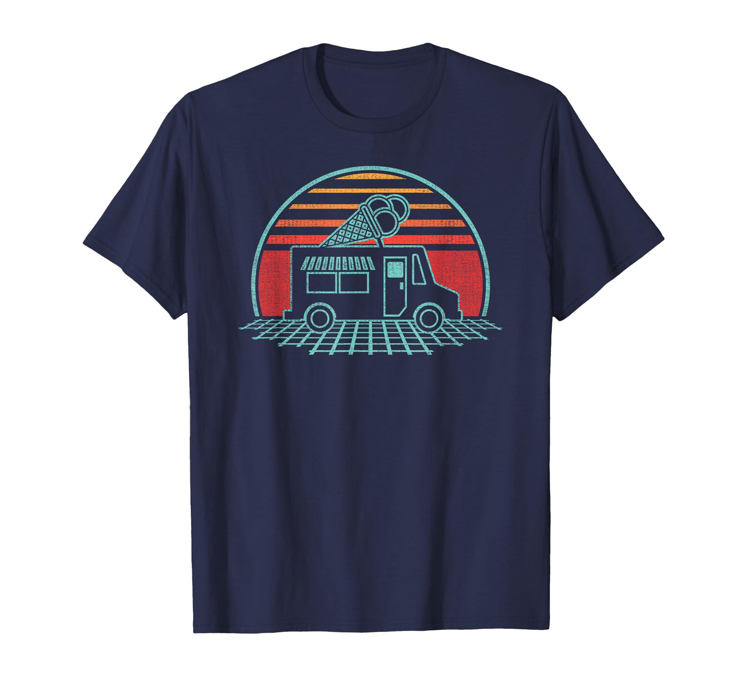 Ice Cream Truck Retro Vintage 80s Style Gift T-Shirt