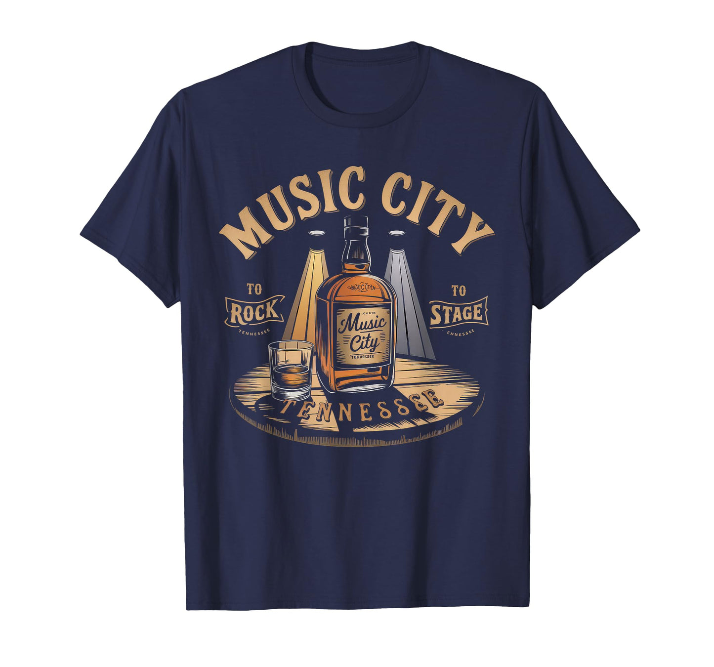 Nashville Music City Tshirt Women Men Tennessee Rock Country T-Shirt