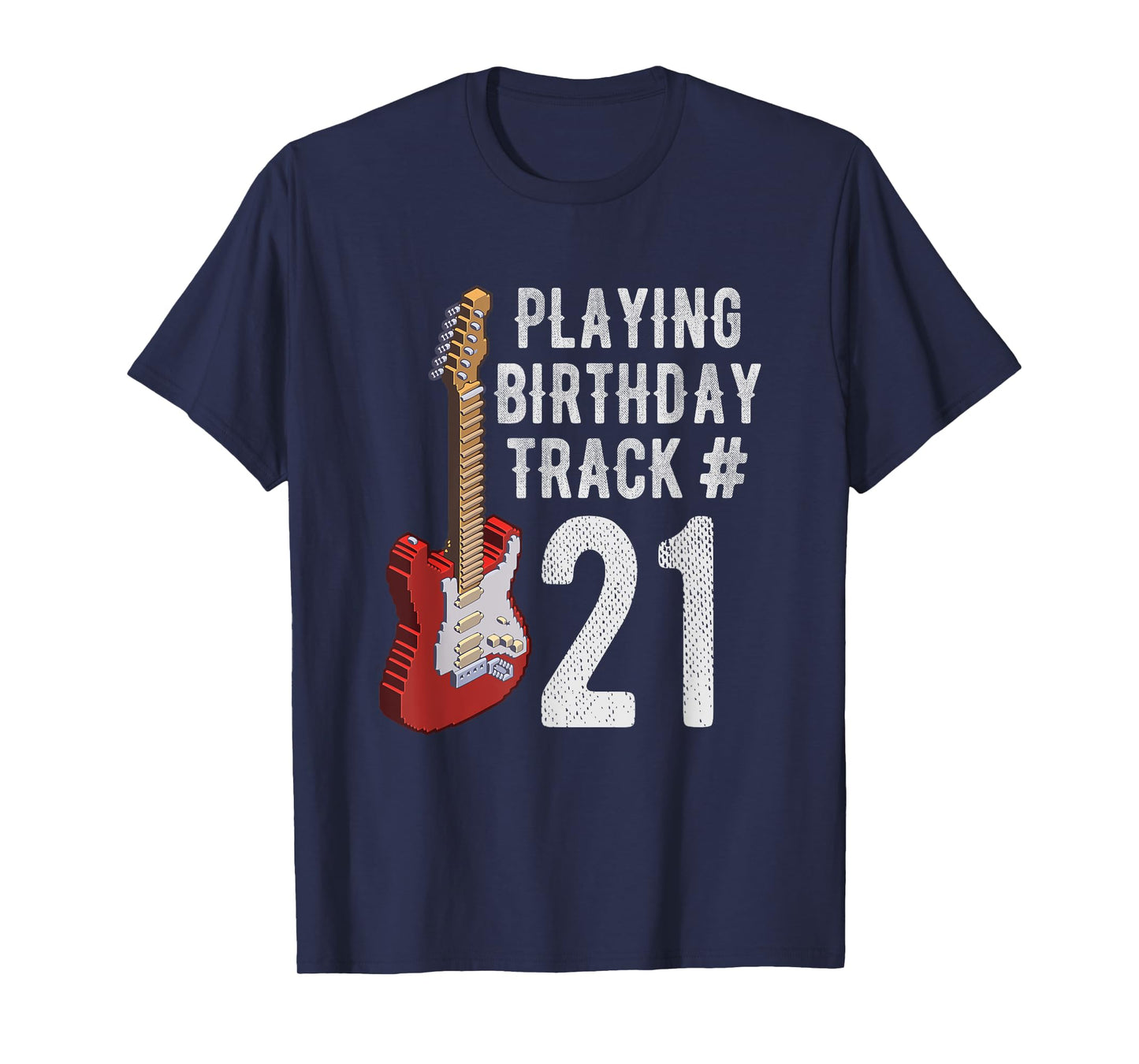 Funny 21st Birthday Guitar Music Lover Birthday Gift Shirt T-Shirt
