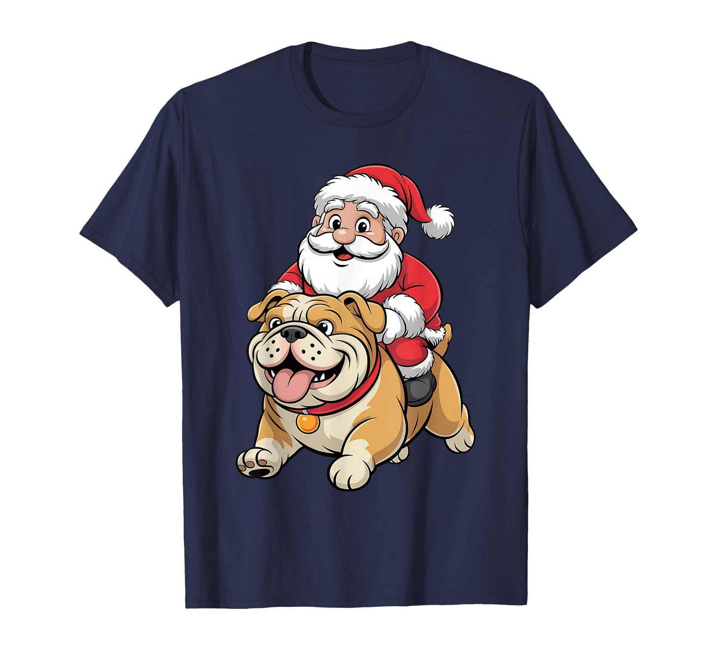 English Bulldog Dog Lover Kids Men Women Christmas Pajama T-Shirt