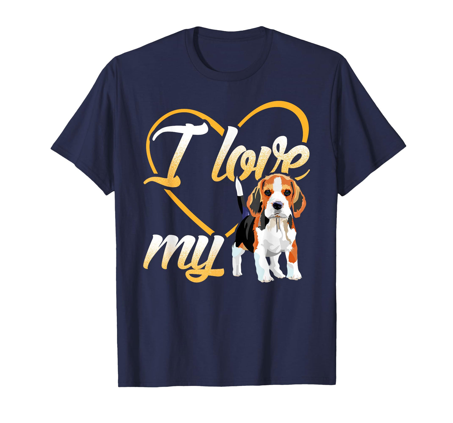 I Love My Beagle Dog T-Shirt T-Shirt