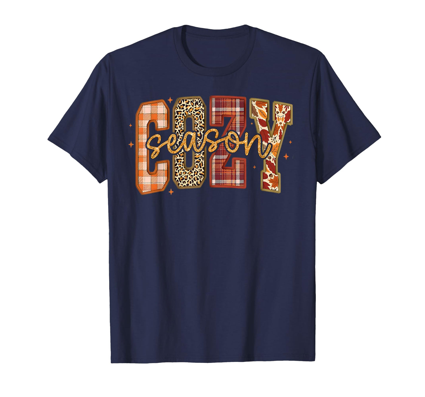 Cozy Season Wildflower Autumn Fall Y'all Leaves Thanksgiving T-Shirt