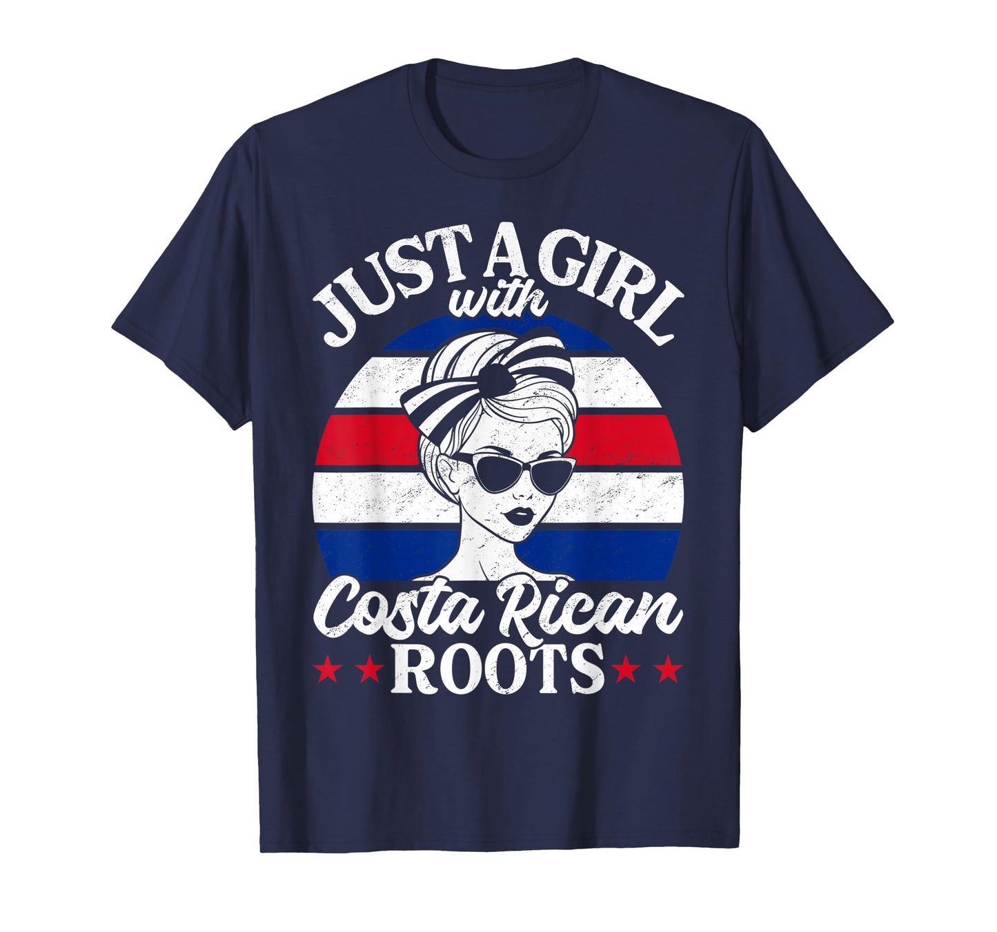 Just A Girl with Costa Rican Roots Costa Rica Women T-Shirt