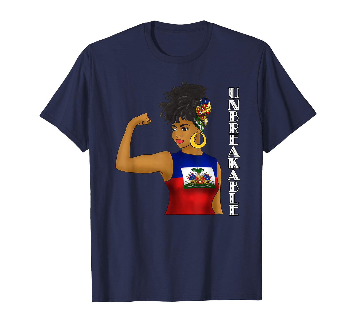 Haiti Haitian Flag Day Proud Ayiti Woman Unbreakable T-Shirt