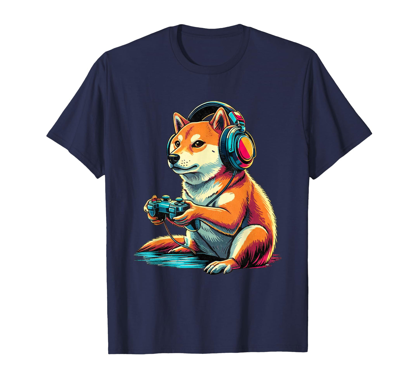 Shiba Dog Funny Video Games Shiba Dog T-Shirt