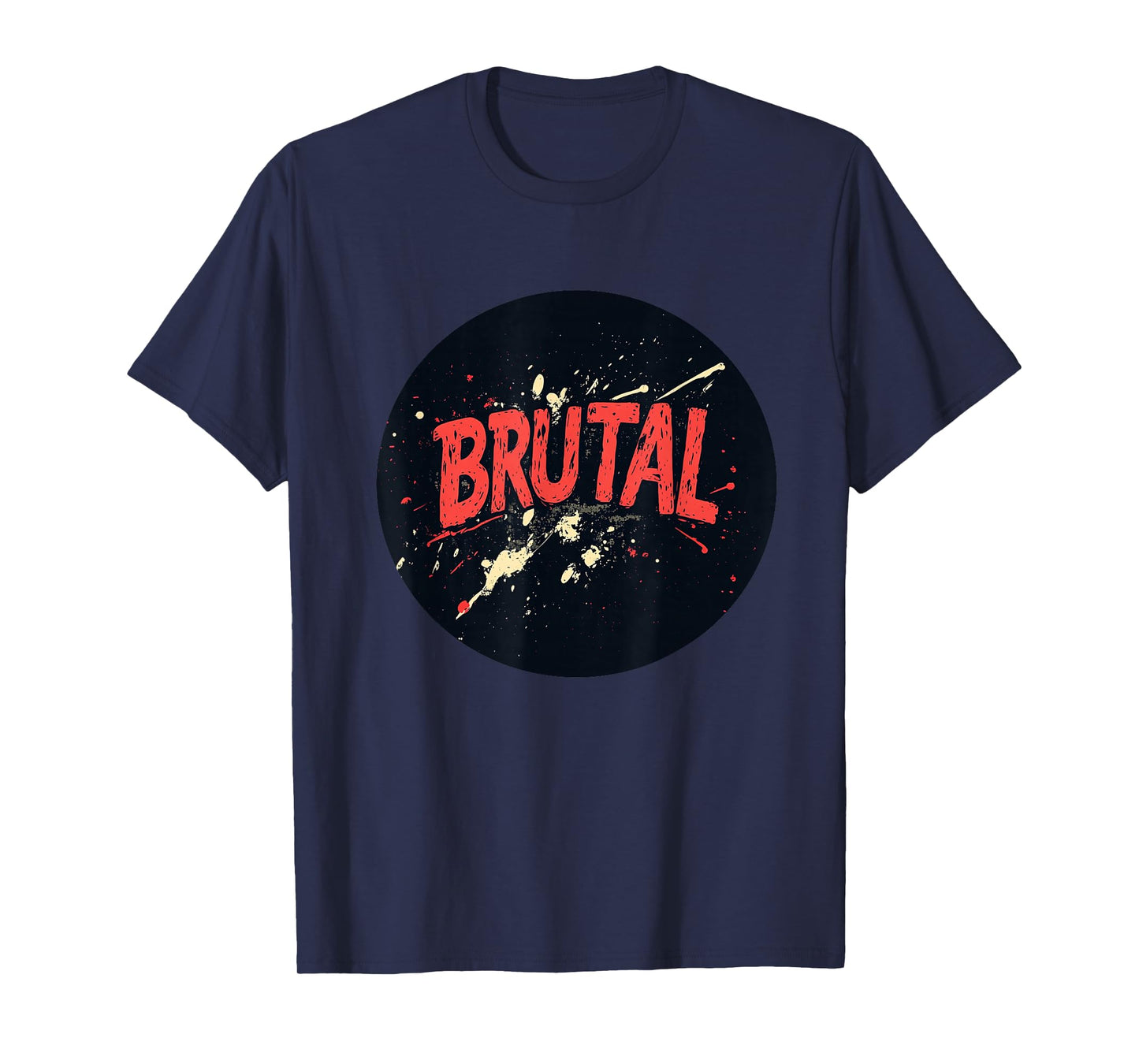 Funny Brutal Stamp Logo T-Shirt