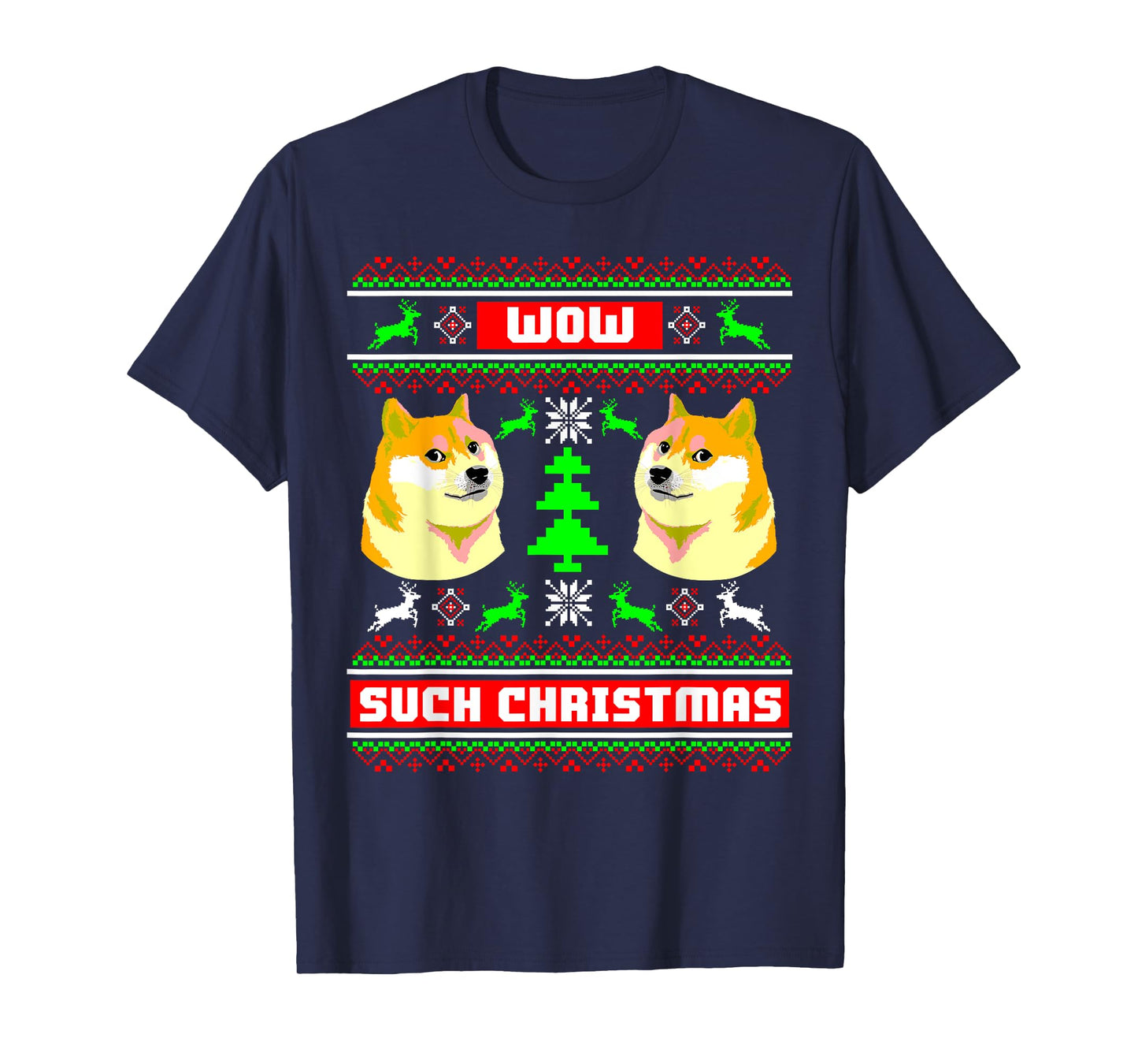 Doge Meme Funny Doge shirt Dog Ugly Christmas T-Shirt