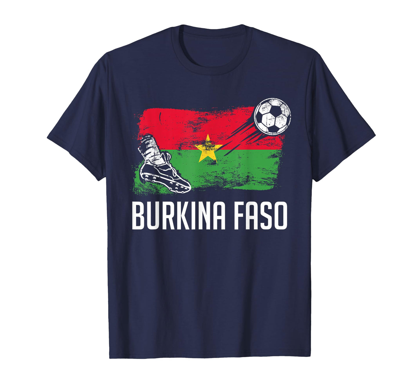 Burkina Faso Flag Jersey Burkinese Soccer Team Burkinese T-Shirt