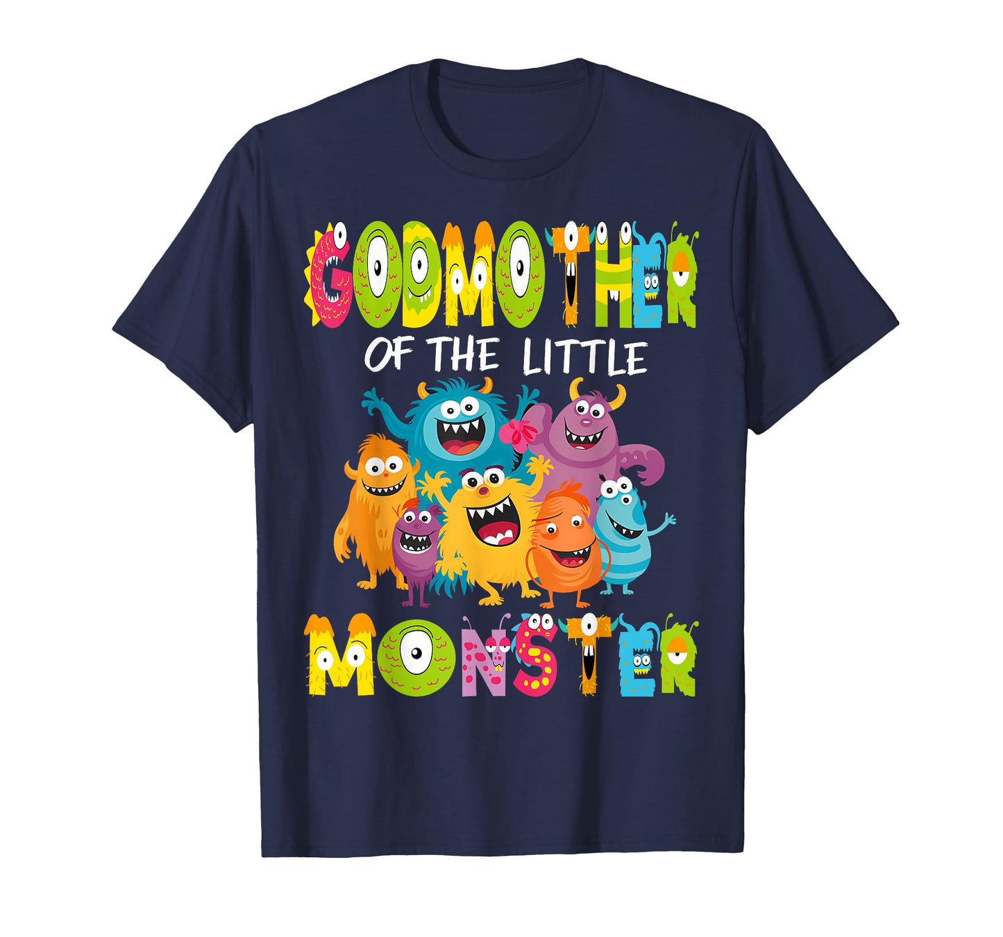 GodMother Of The Little Monster 1St Birthday Kids Party T-Shirt