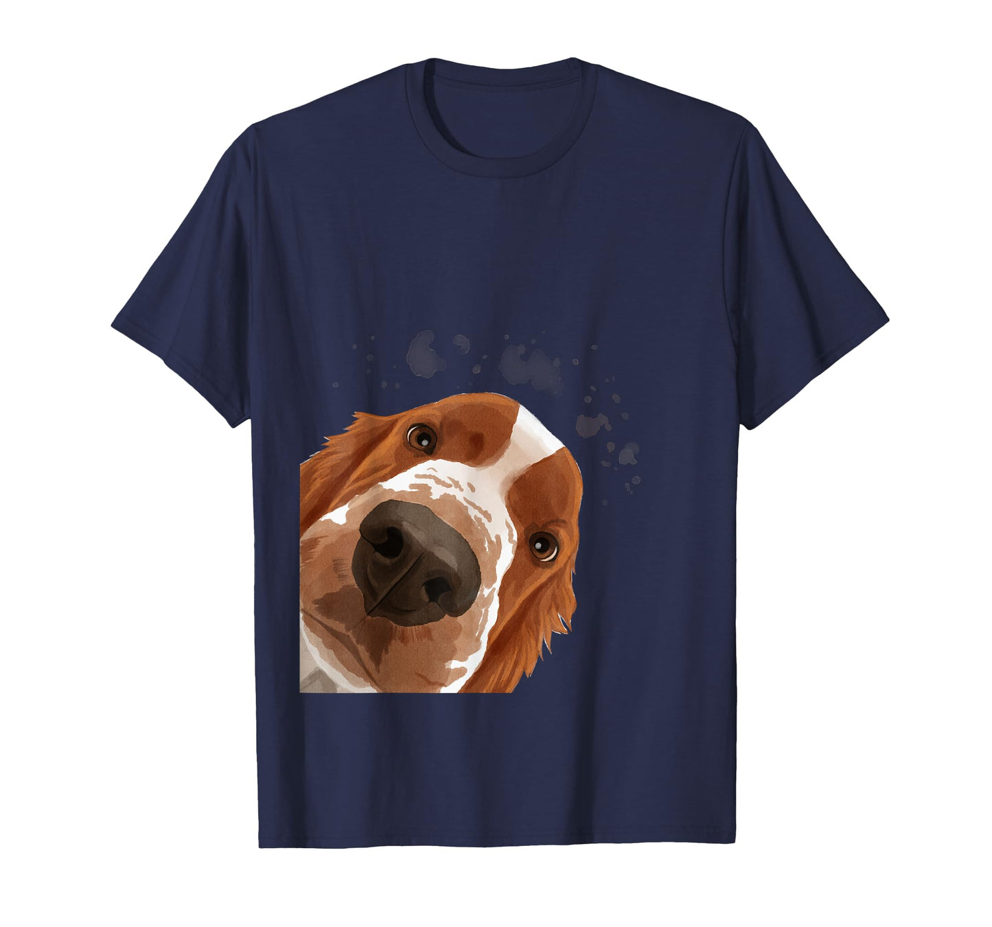 Curious Welsh Springer Spaniel Dog T-Shirt for Men Women Girls Kids
