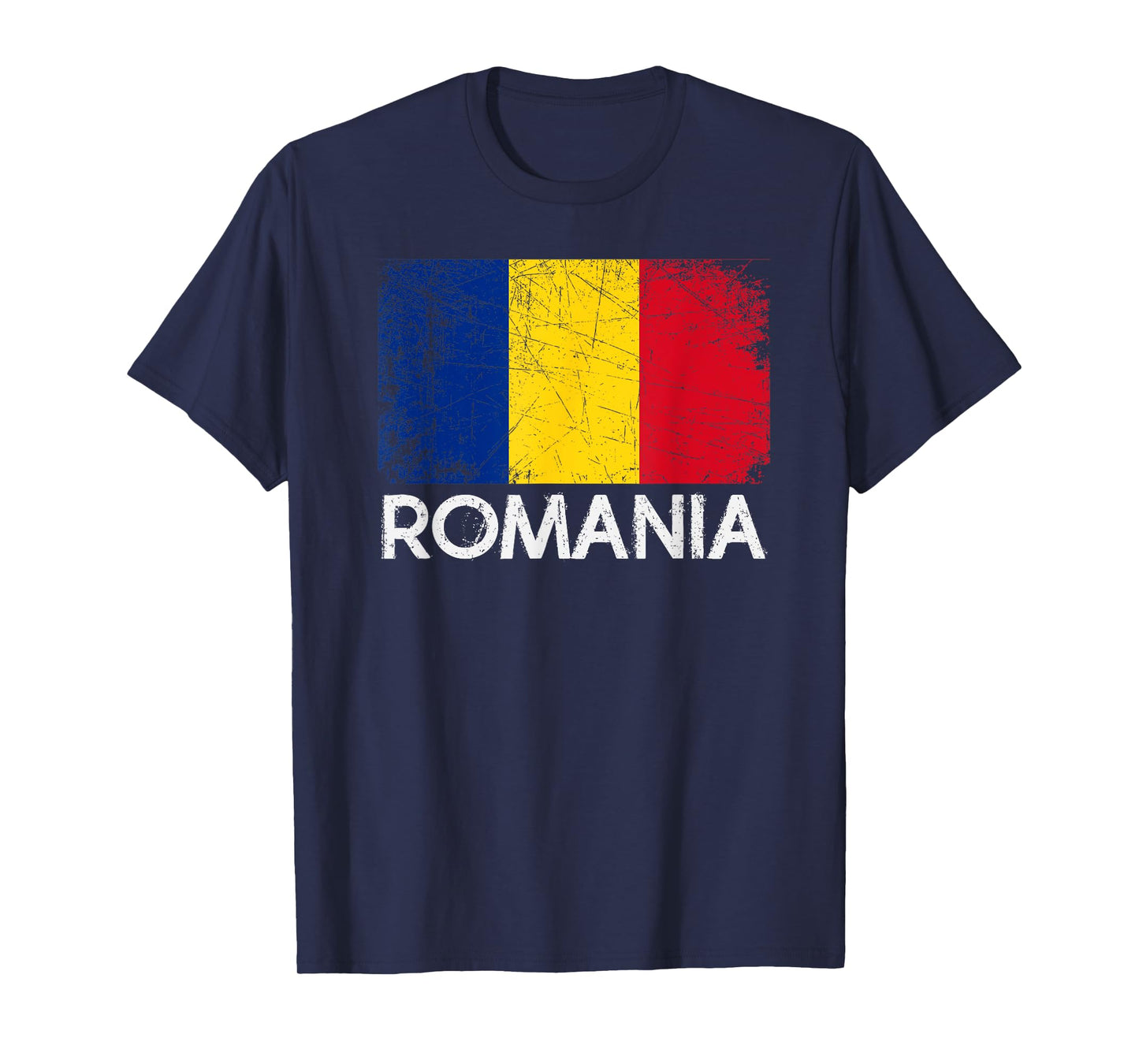 Romanian Flag T-Shirt | Vintage Made In Romania Gift