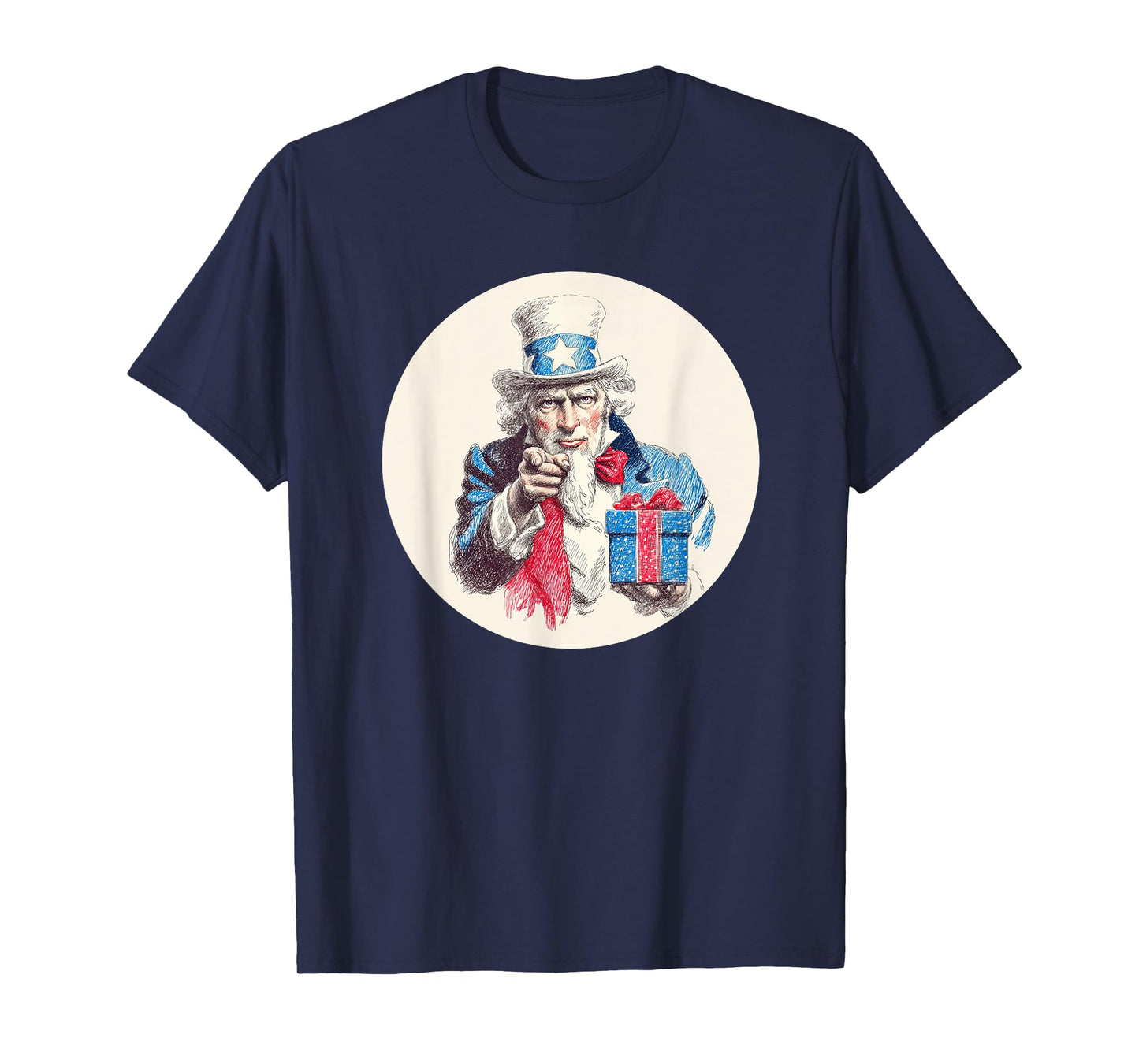 Great Patriotic Look with Sam and Christmas Box T-Shirt