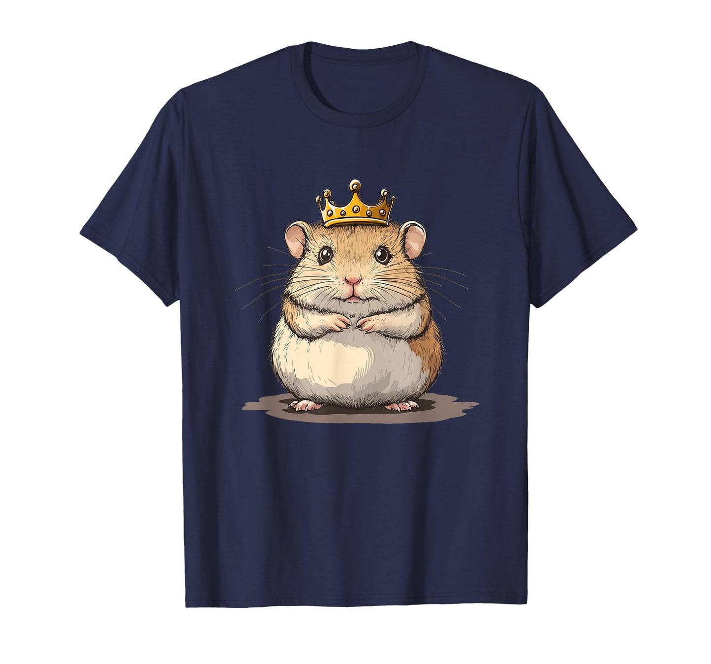 Cute Hamster with Crown for Pet and Kingdom Lovers T-Shirt