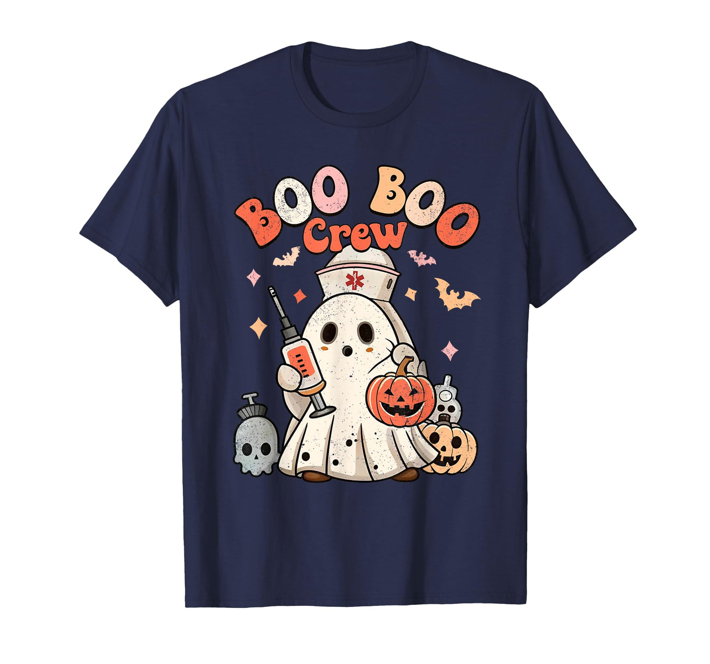 Boo Boo Crew Nurse Medical Halloween Costume T-Shirt