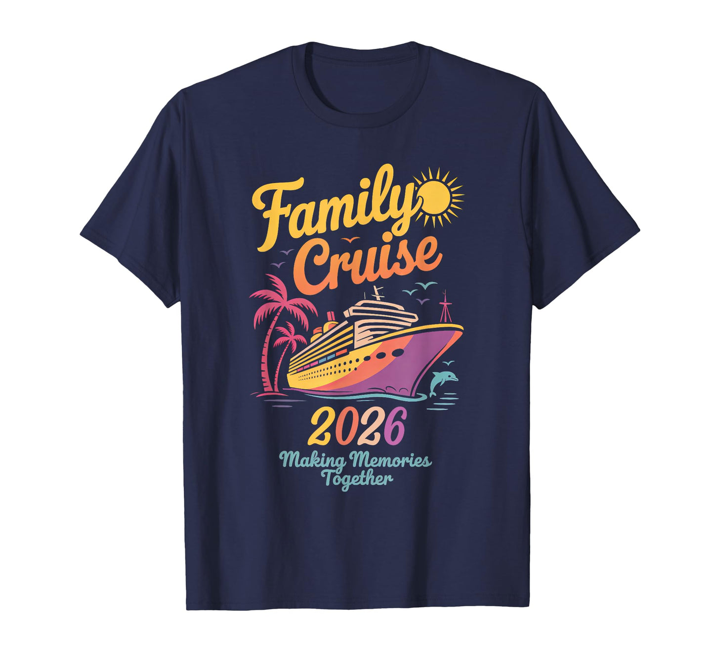 Family Cruise 2026 Tie Dye Family Matching Vacation 2026 T-Shirt