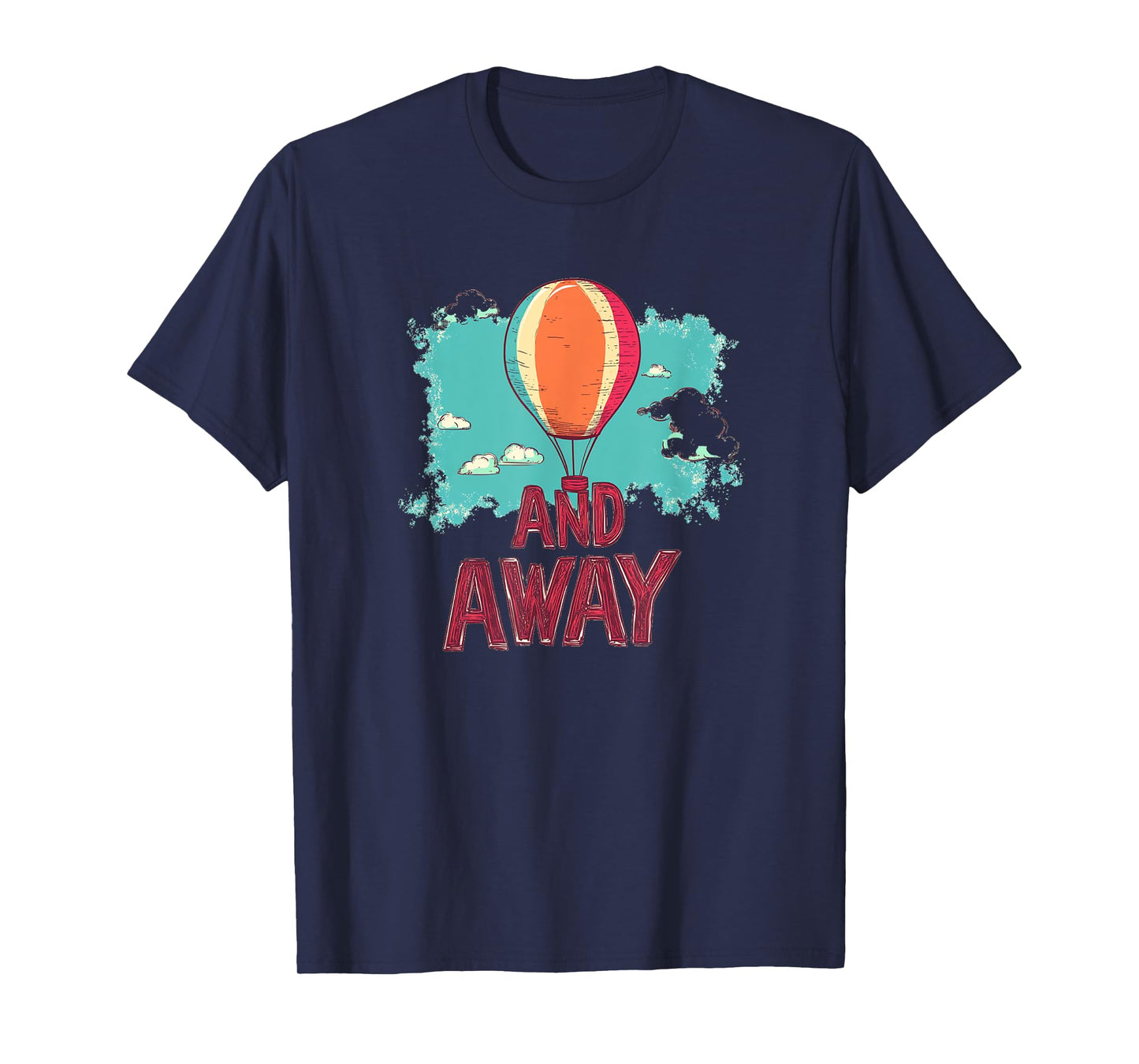 Hot Air Balloon with Up and Away Statement Costume T-Shirt