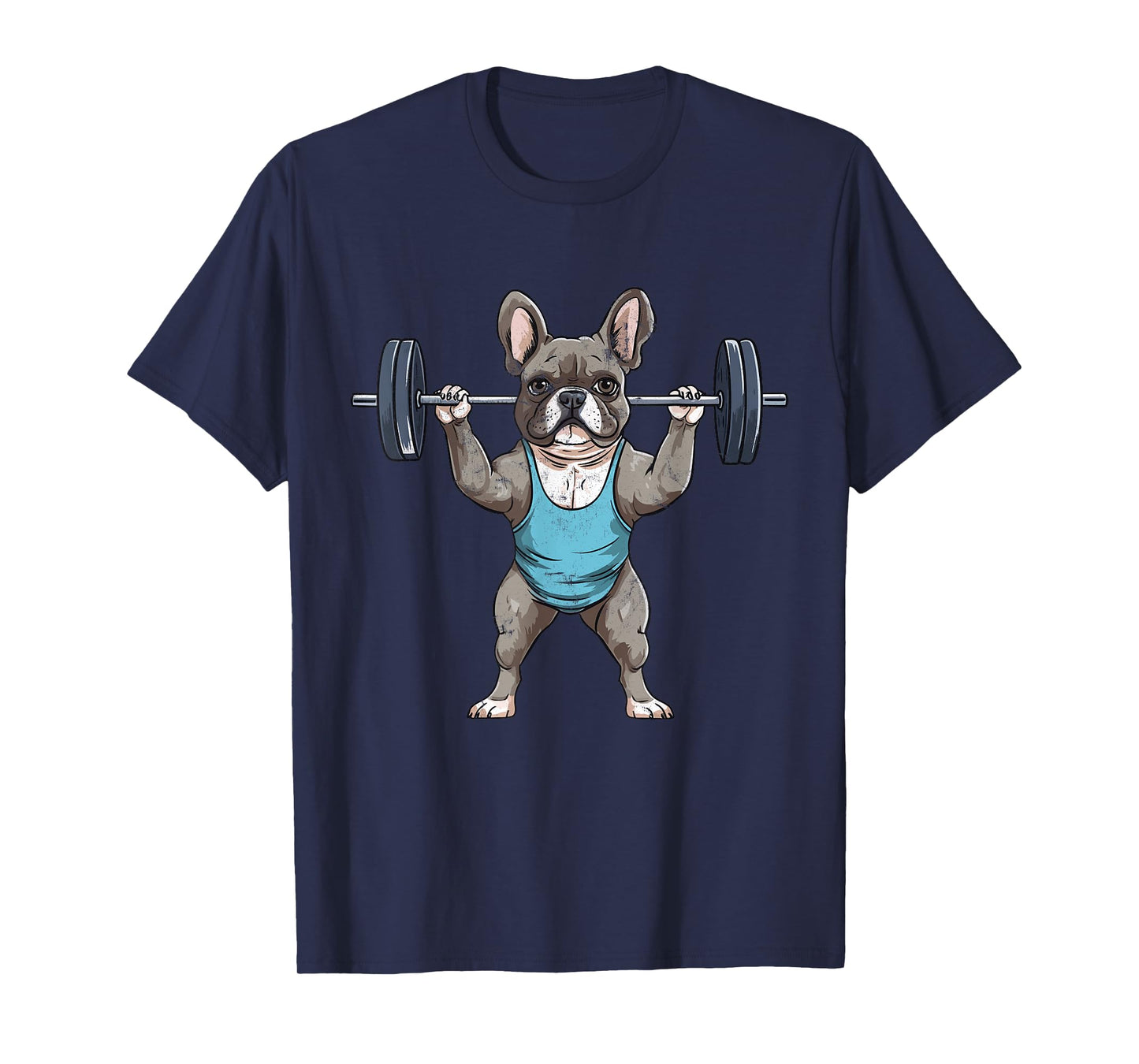 French Bulldog Weightlifting Frenchie Deadlift Fitness Gym T-Shirt for Men Women Kids